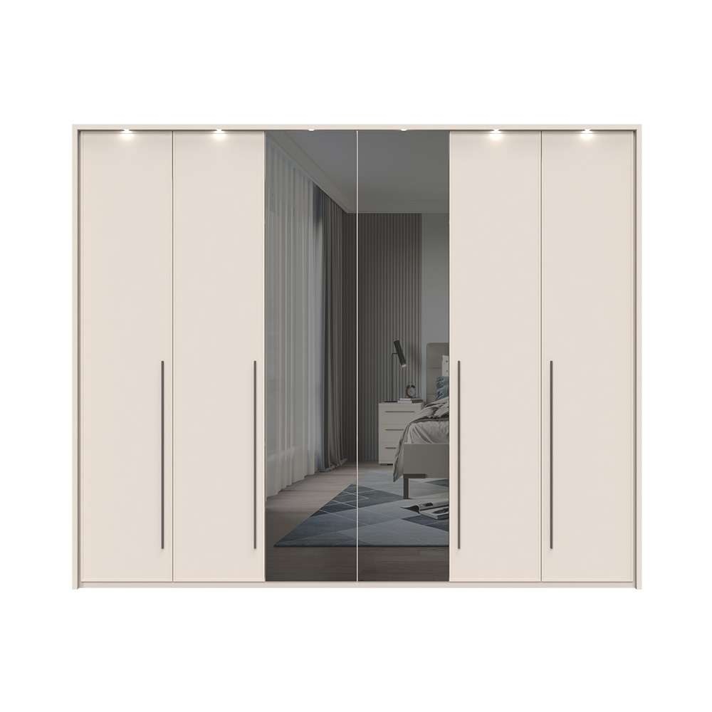 OTTO home Drehtürenschrank "Opera mit oder ohne Kranz inkl. LED-Bel.,B 227, günstig online kaufen