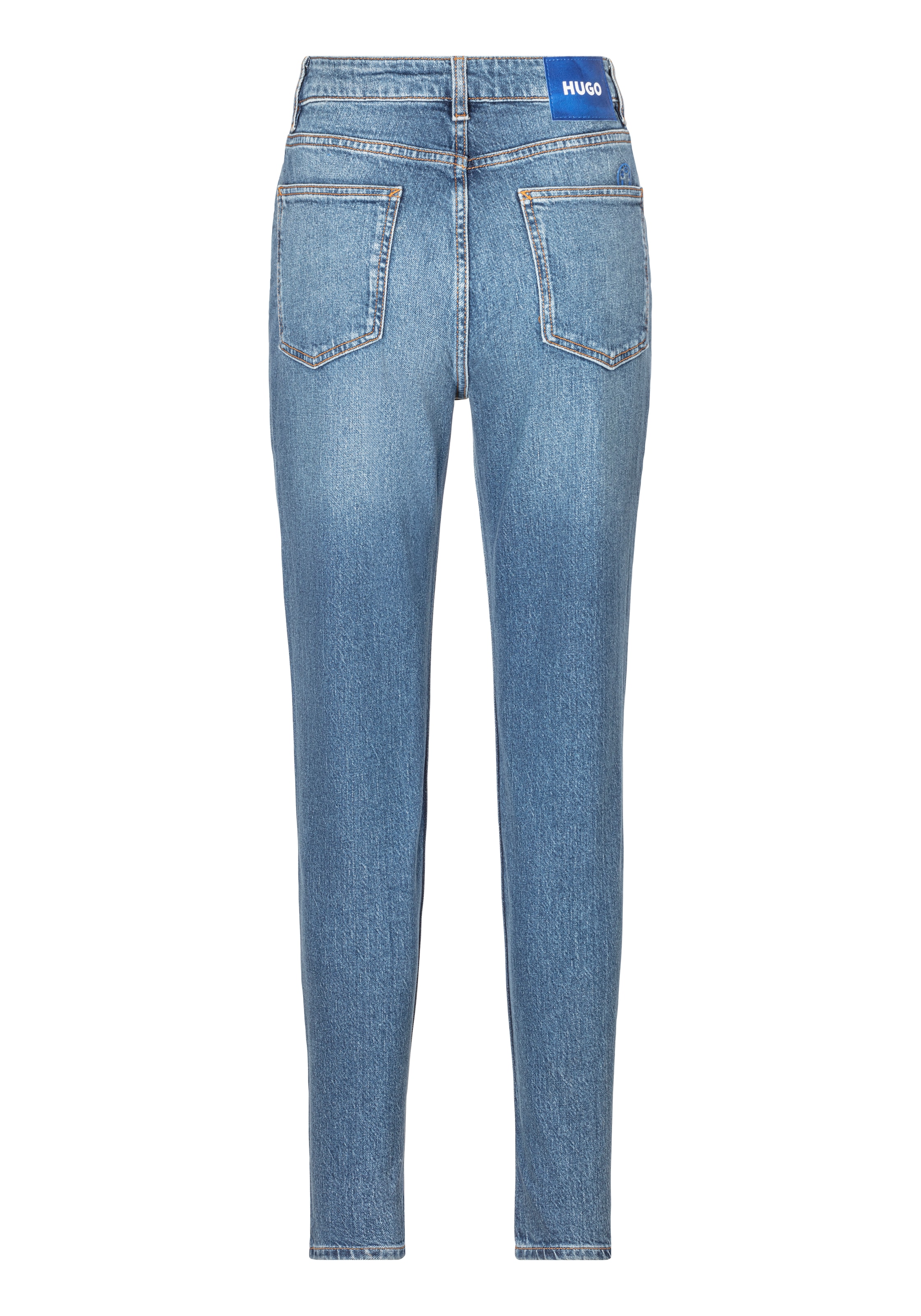 HUGO Blue Mom-Jeans »Noe«, Straight Fit Jeans mit hoher Leibhöhe