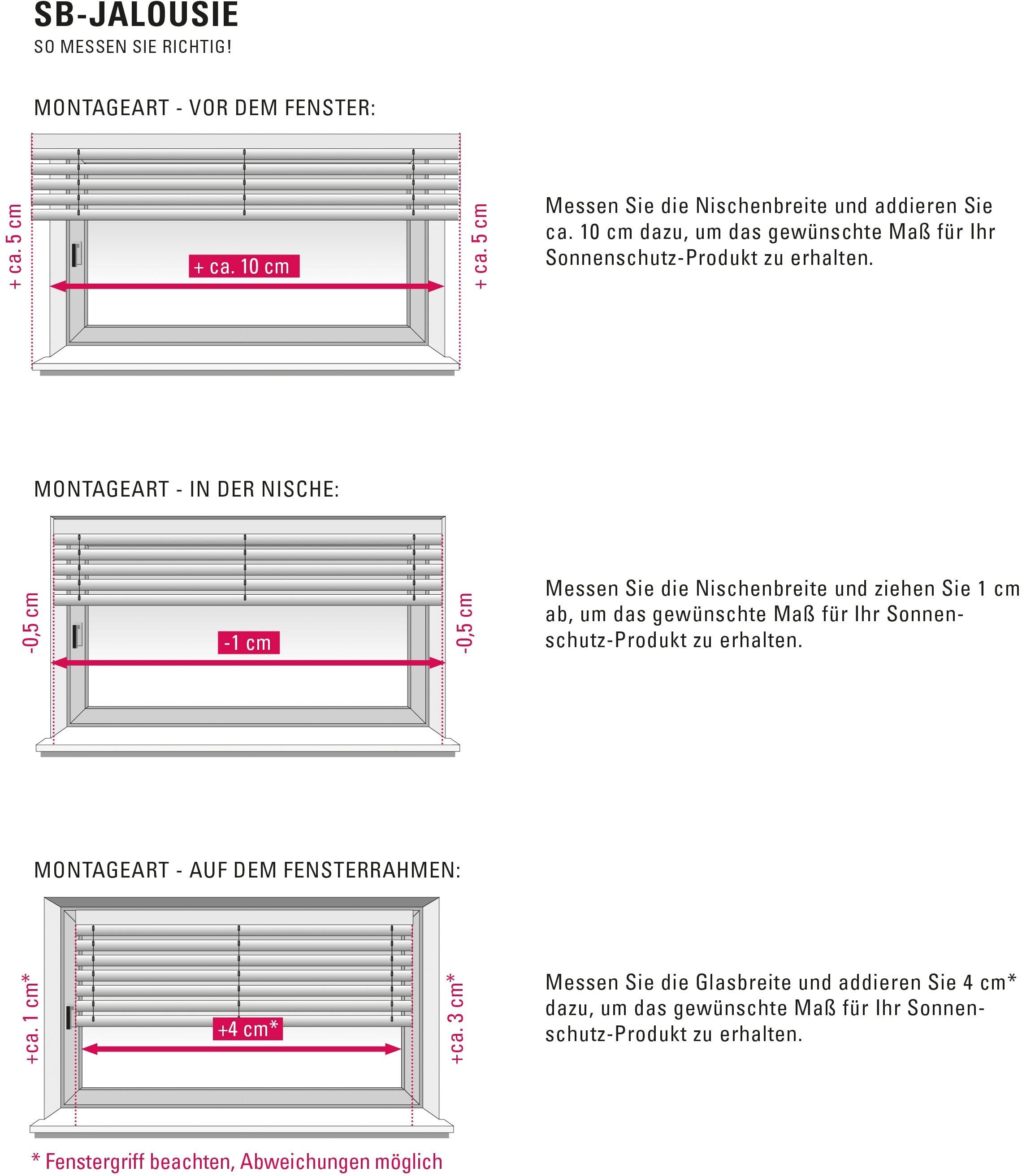 GARDINIA Jalousie »Aluminium-Jalousie 25 (1 | farblich kaufen mm«, passend St.), BAUR Jalousiebänder