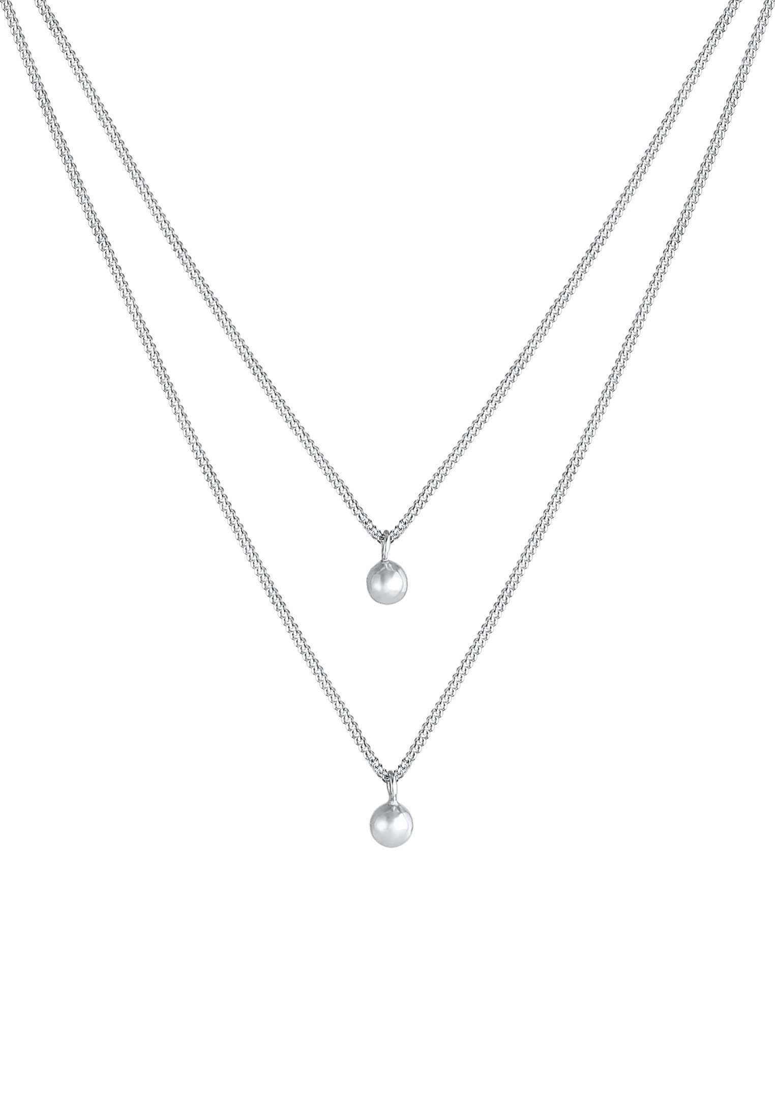 Elli Gliederkette »Layer Panzer Kugel Basic 925 Silber«