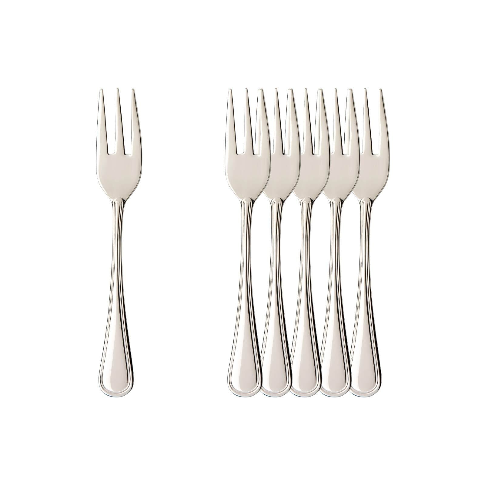 Villeroy & Boch Tafelgabel "Kuchengabel Neufaden Merlemont 14,6 cm 6er Set edelstahl" Spülmaschinenfest