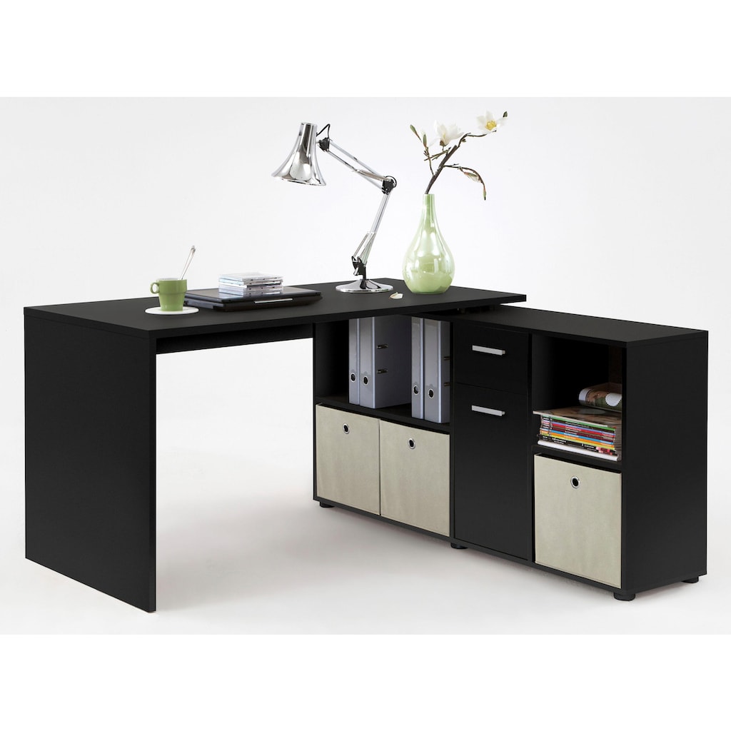 FMD Eckschreibtisch »Lex, Schreibtisch / Sideboard,«