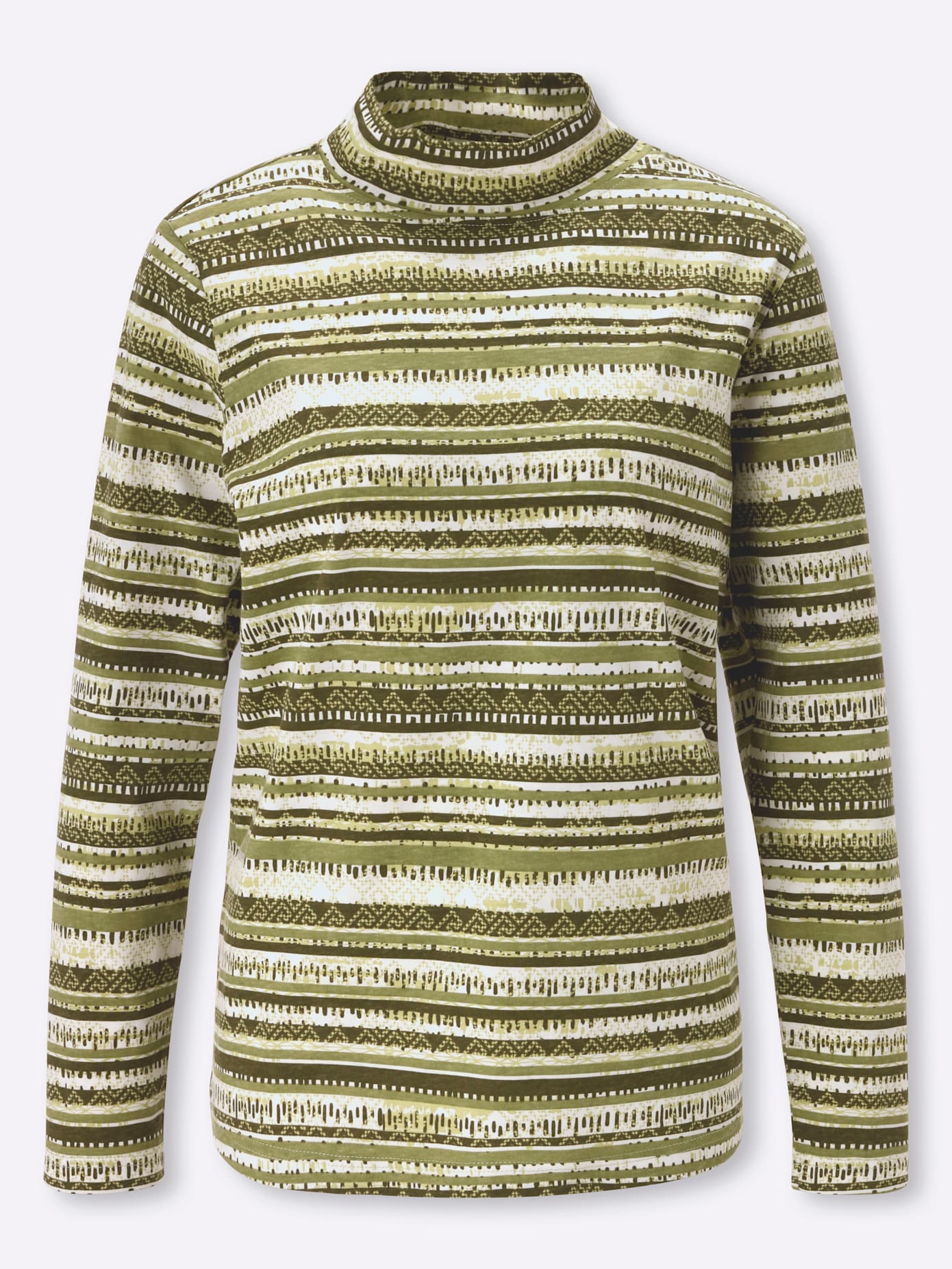 Classic Basics Stehkragenshirt "Rundhals-Shirt" 1