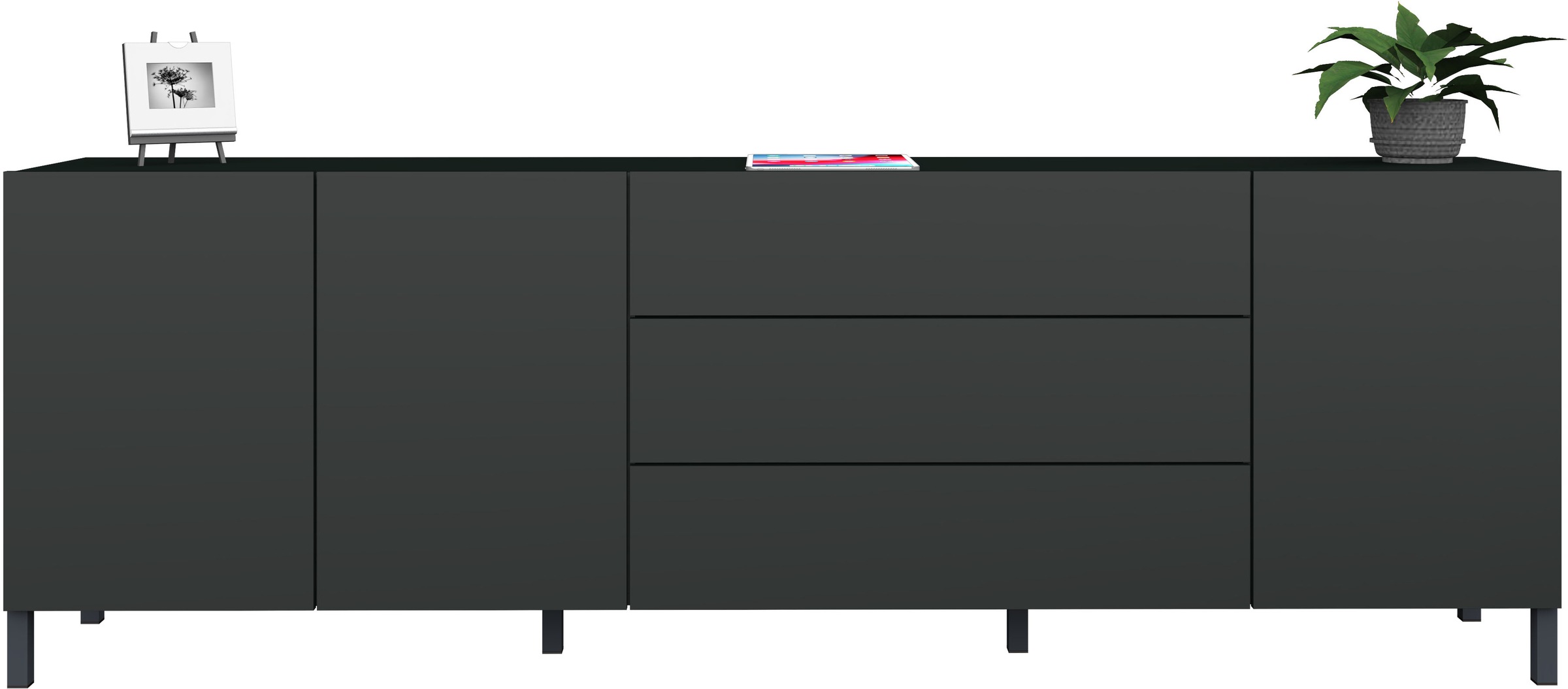 borchardt Möbel Sideboard, Metallfüße, grifflose Optik günstig online kaufen
