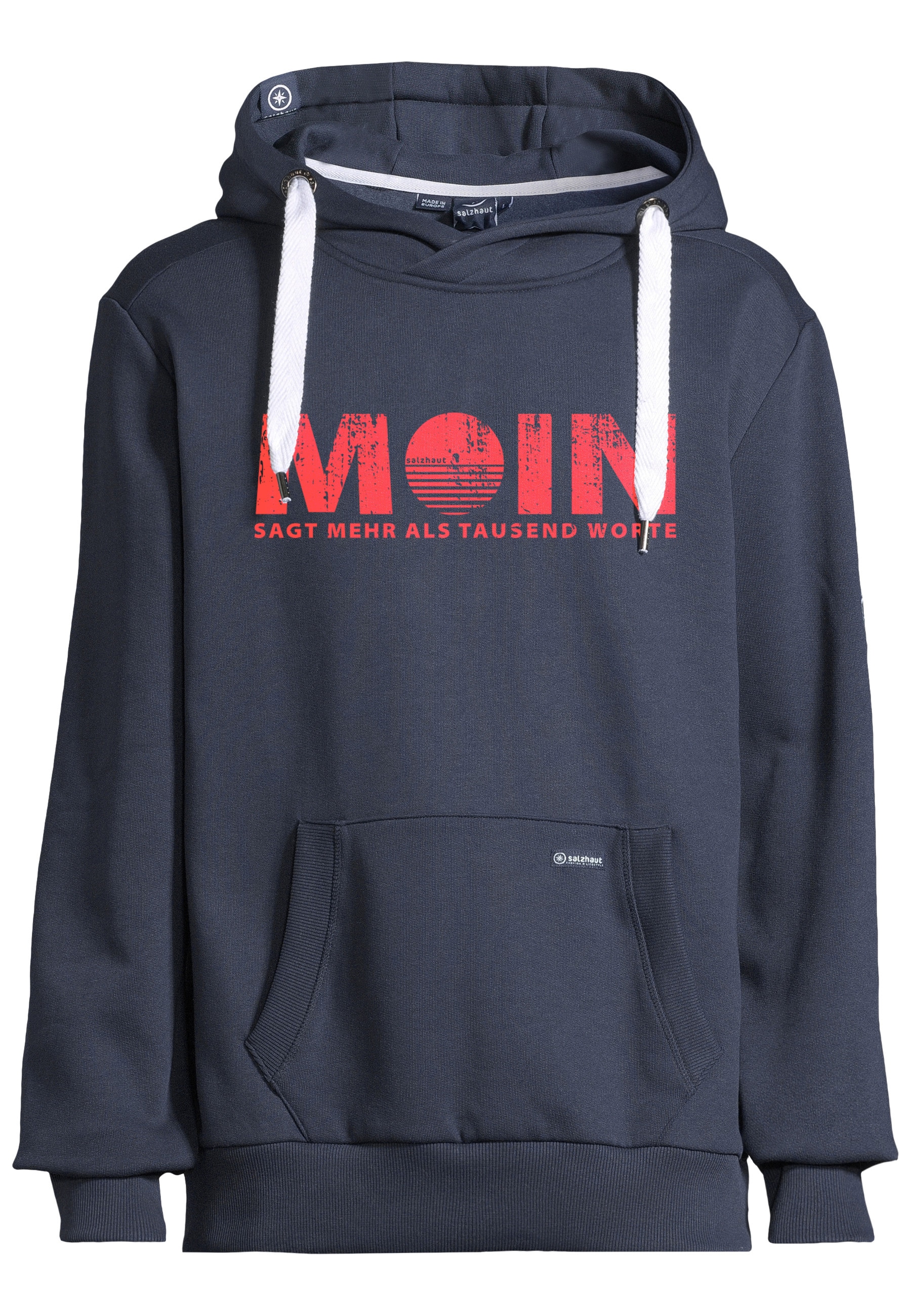 salzhaut Kapuzenpullover "Hoodie HEFF - MOIN sagt mehr als tausend Worte"