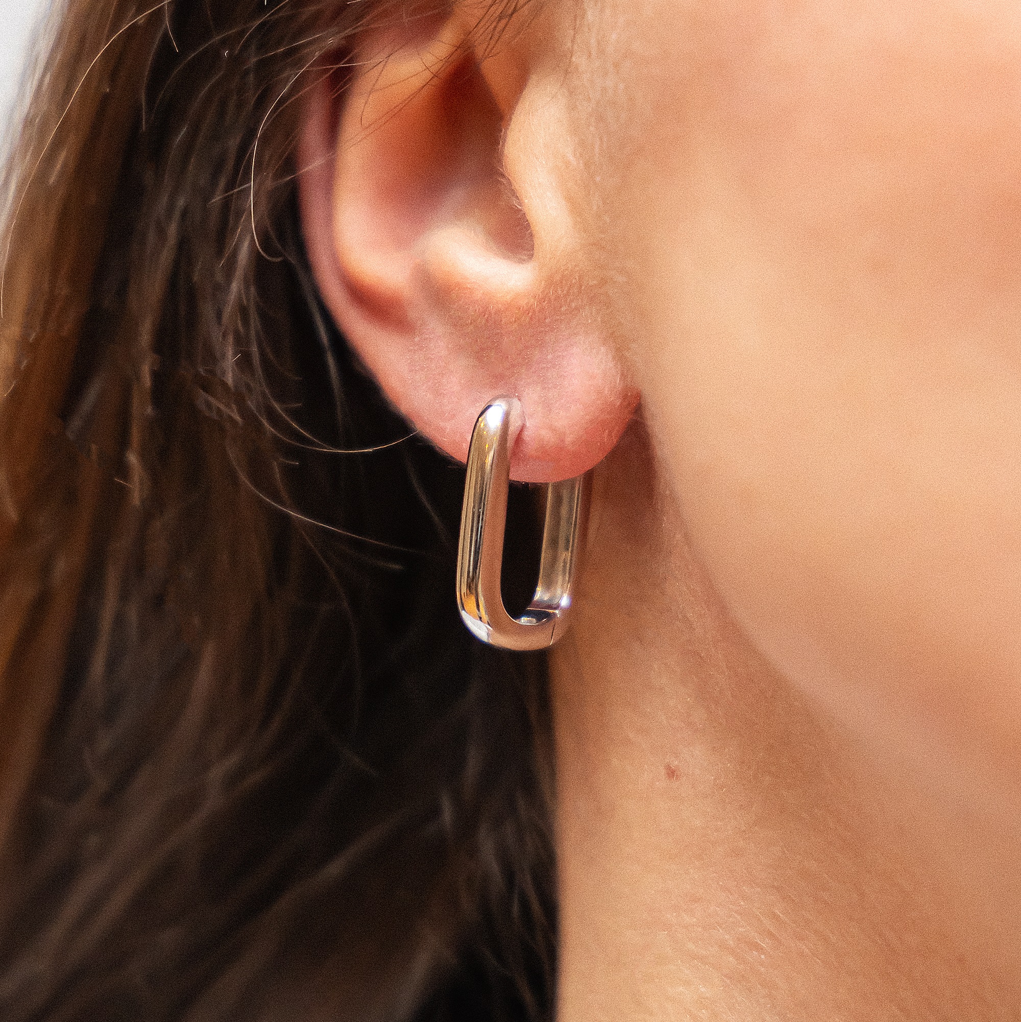 CELESTA Paar Creolen »925/- Sterling Silber rhodiniert glanz«