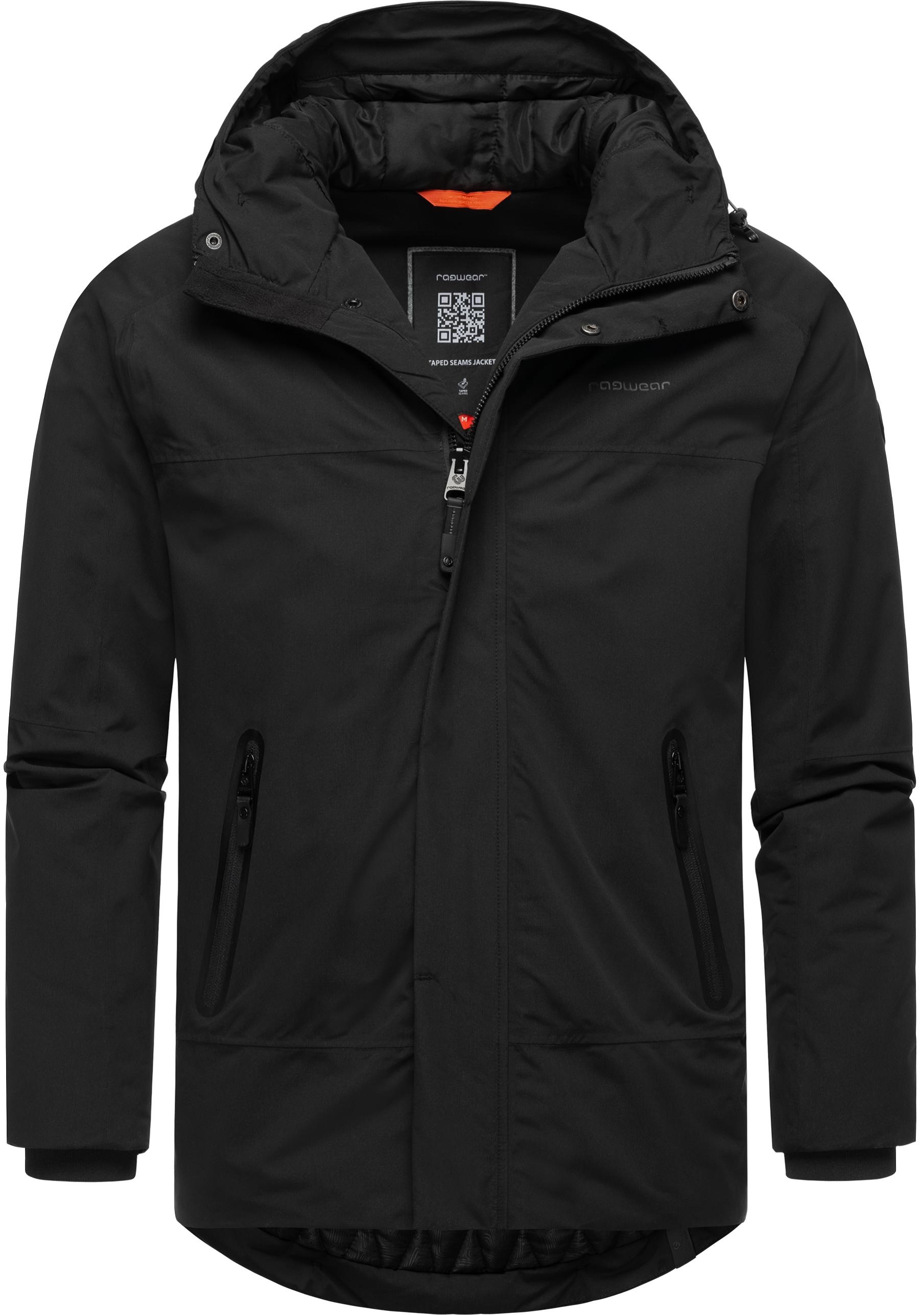 Ragwear Winterjacke »Hatar«, mit Kapuze, Wasserdichte Herren Outdoorjacke mit großer Kapuze