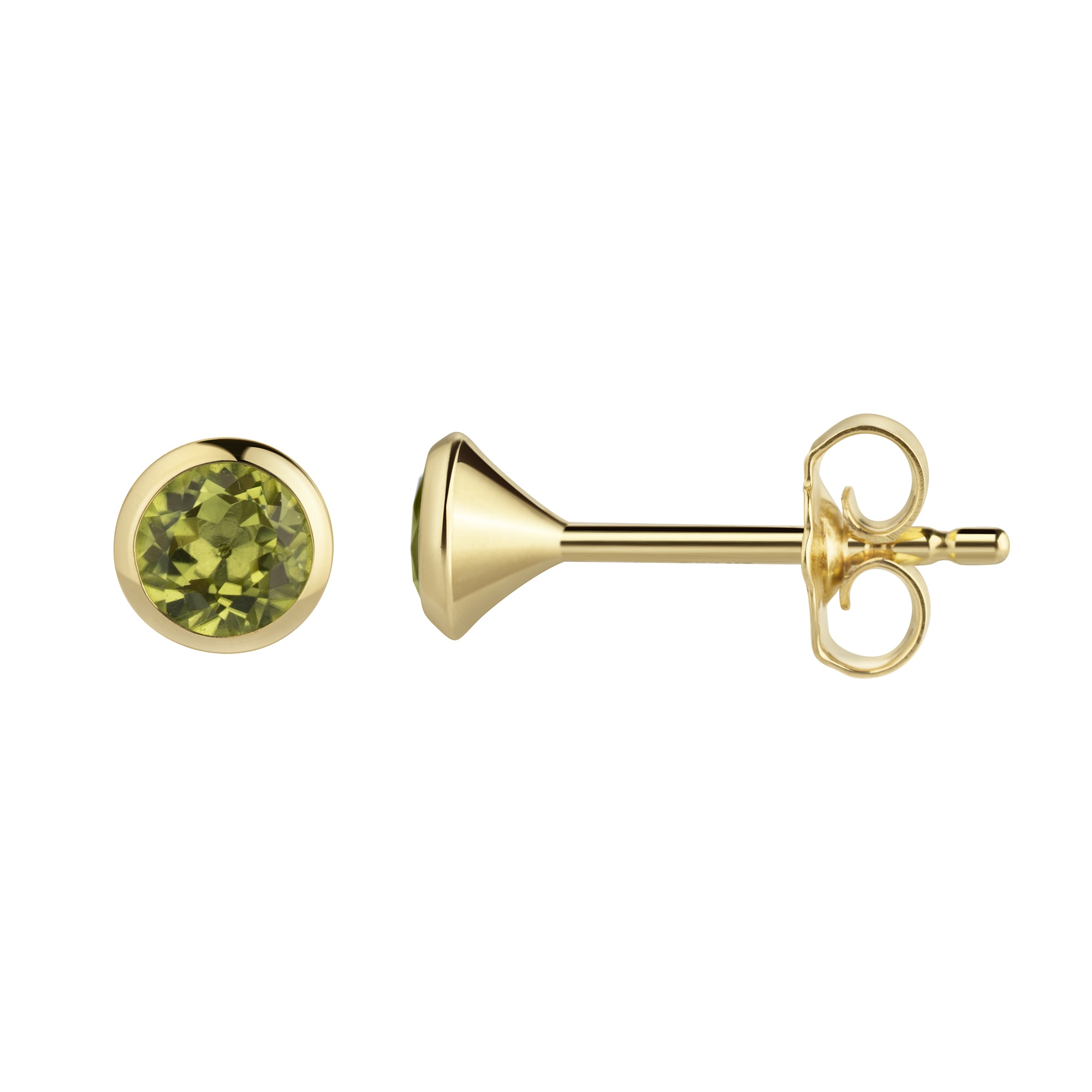 Vivance Paar Ohrstecker »585/- Gelbgold Peridot«