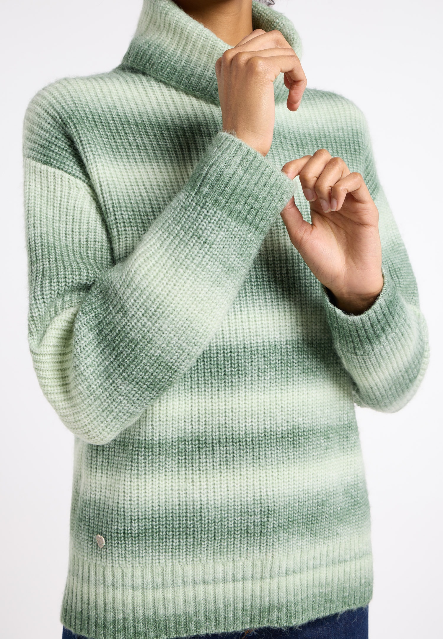 Ragwear Rollkragenpullover SAFINA mit bunt gestreiftem Strickmuster günstig online kaufen