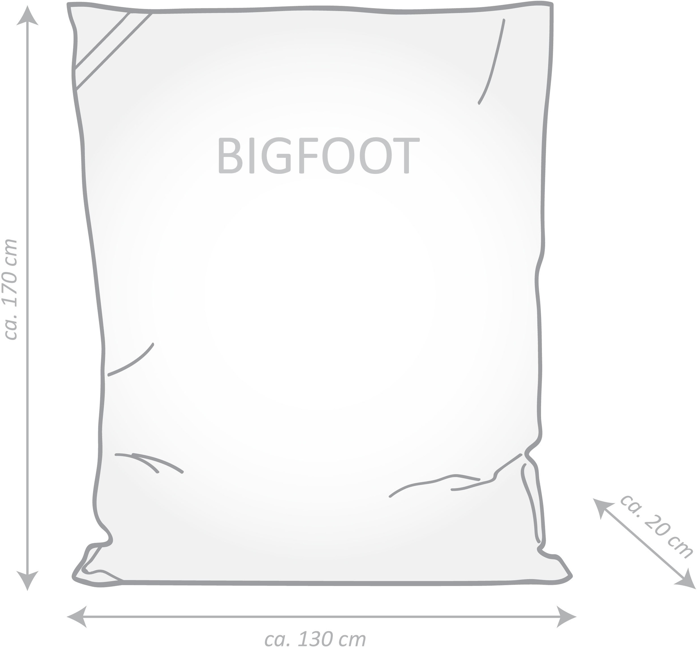 Magma Heimtex Sitzsack »BigFoot SCUBA«, (1 St.)