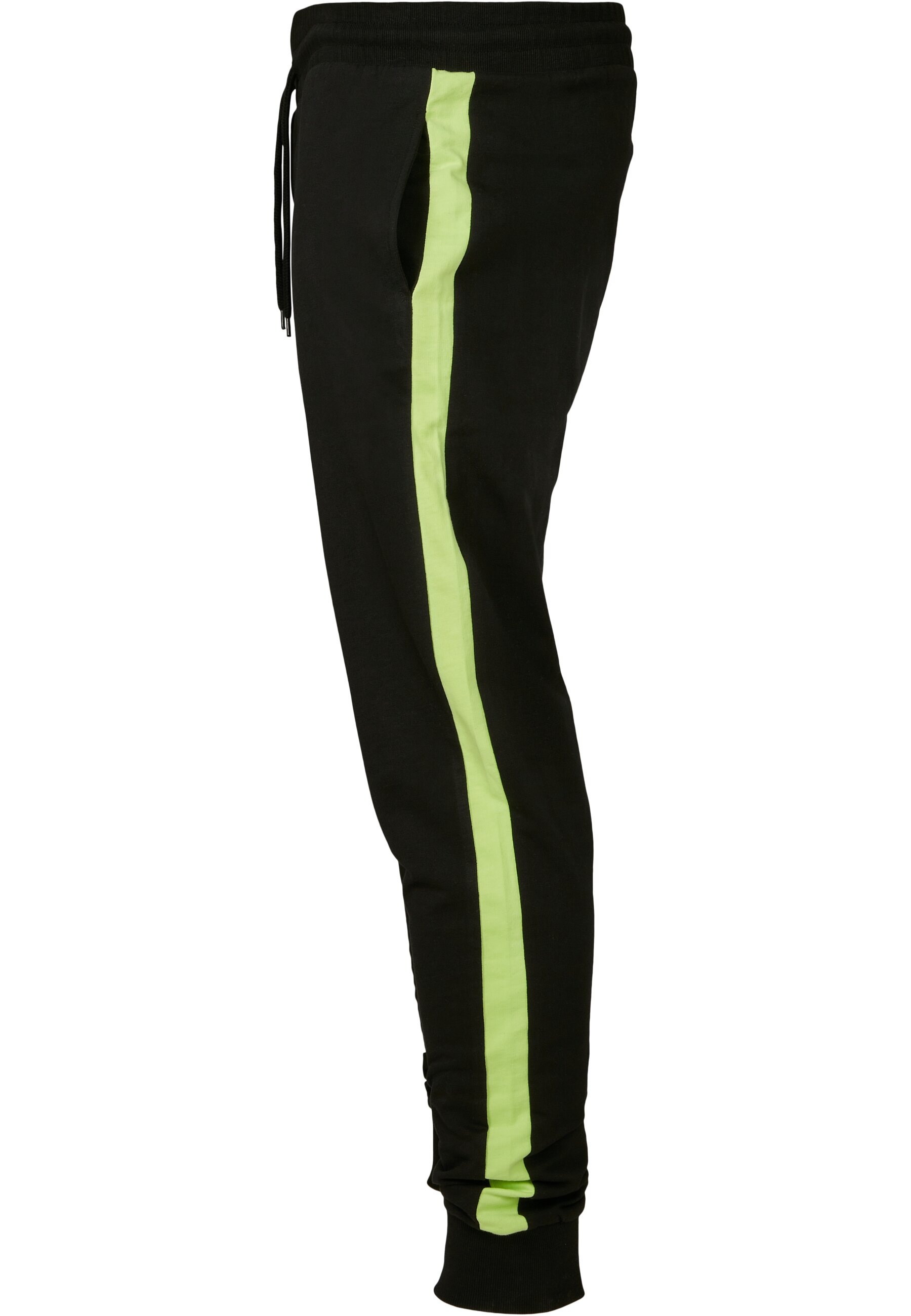 URBAN CLASSICS Stoffhose »Urban Classics Herren Neon Striped Sweatpants«, (1 tlg.)