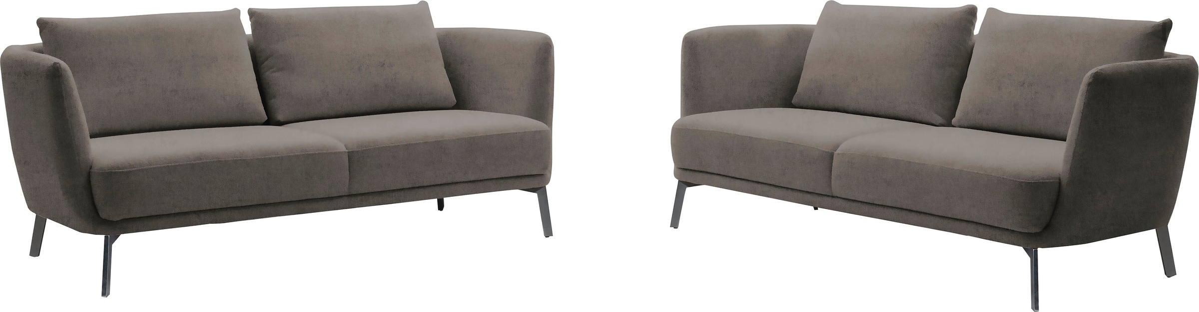 SCHÖNER WOHNEN-Kollektion 3-Sitzer »Pearl - 5 Jahre Hersteller-Garantie, auch in Bouclé« Maße (B/H/T): 210/71/91 cm, Füße Metall