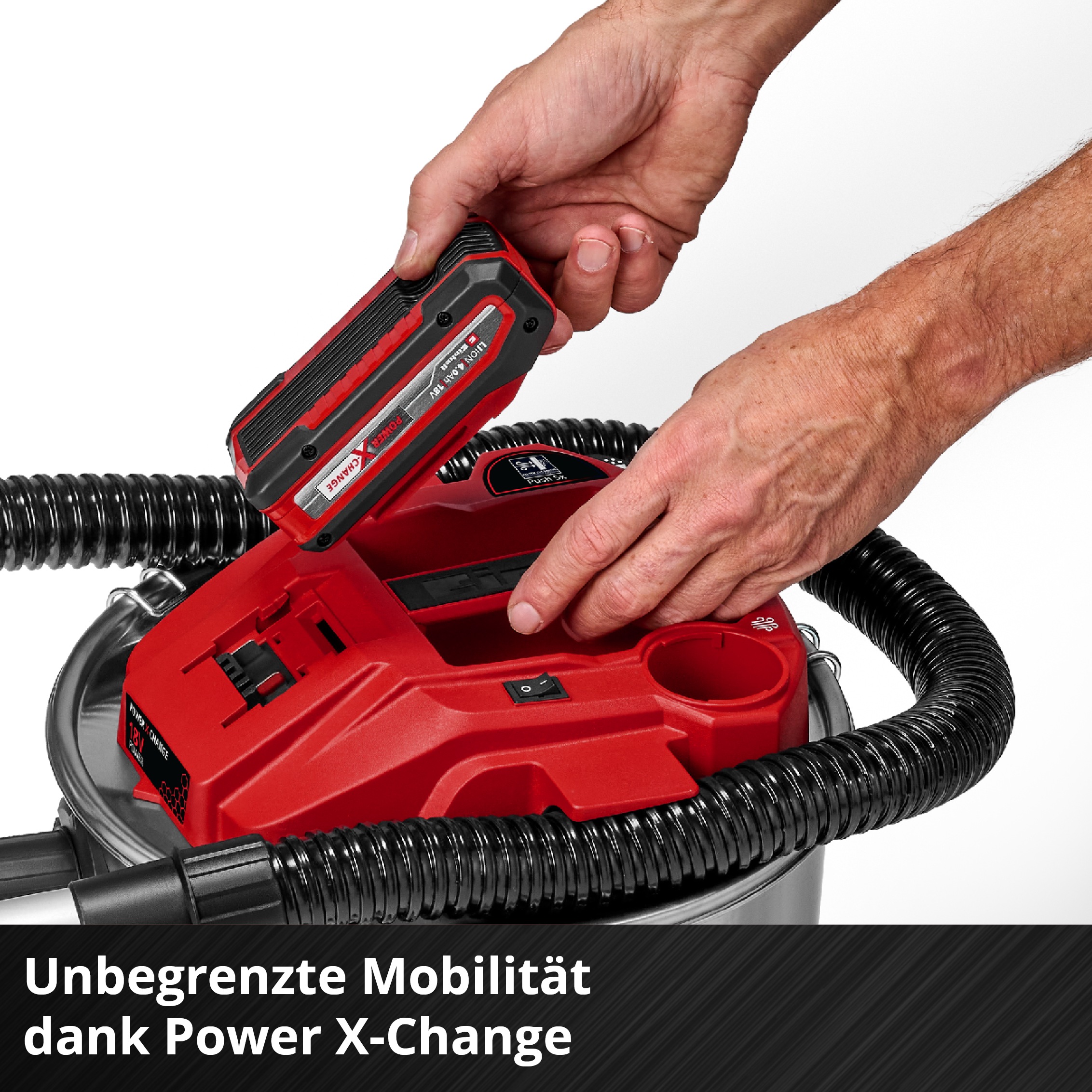 Einhell Aschesauger »Akkubetrieben, TE-AV 18/15 Li C-Solo« ohne Akku und Ladegerät