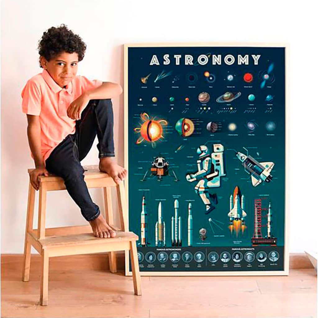 POPPIK Kreativset »Sticker Lernposter, Astronomie«