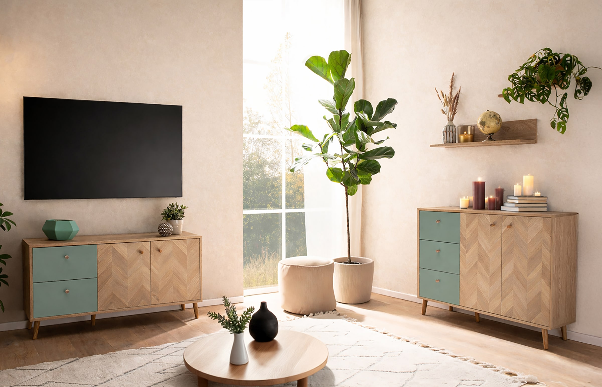 Schildmeyer Kommode »Visby, Sideboard, Made in Germany, B: 109 cm« 1 Stk. tlg. Solide Verarbeitung - Dieses Produkt ist in Deutschland gefertigt