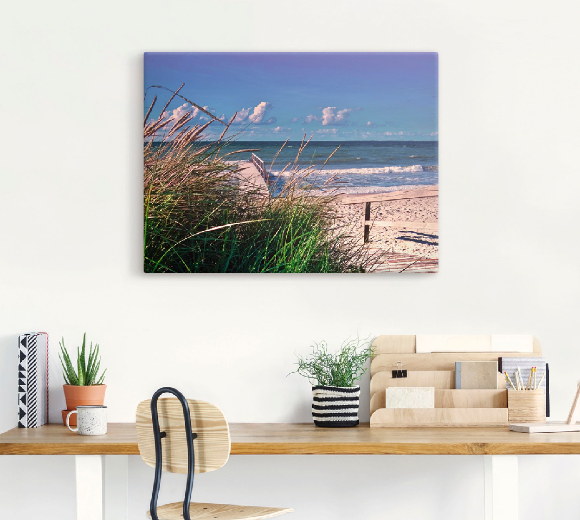 Artland Wandbild »Ostsee Impression Heiligenhafen«, Strand, (1 St.), als Alubild, Outdoorbild, Leinwandbild, Wandaufkleber, versch. Größen