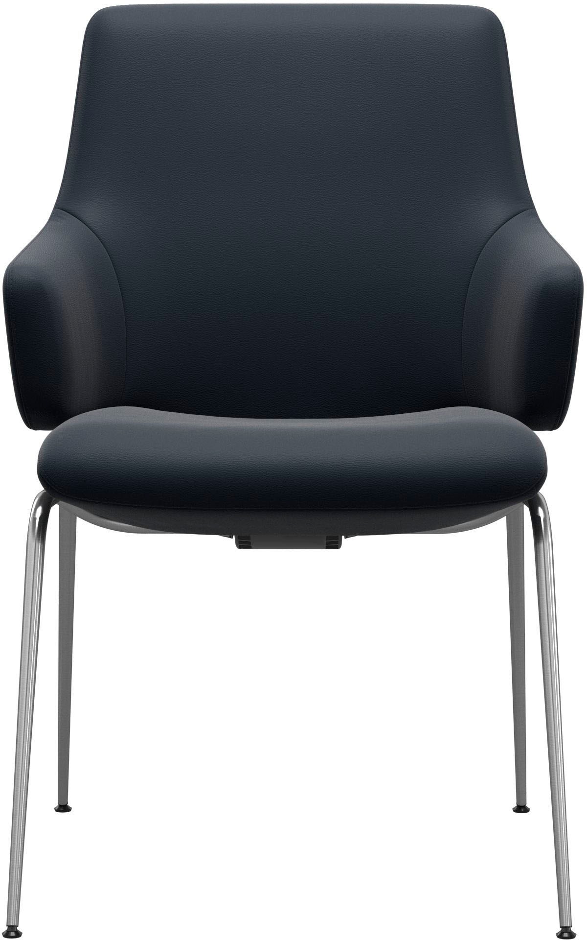 Stressless® Polsterstuhl »Laurel«, Leder PALOMA, Low Back mit Armlehne, Größe L, mit Beinen aus Stahl in Chrom matt