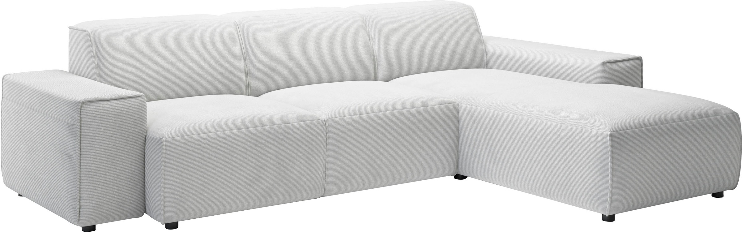 andas Ecksofa »Glimminge L-Form auch in Breitcord, Feincord + Easy care-Bezug,«, Breite 264, Zierkissen
