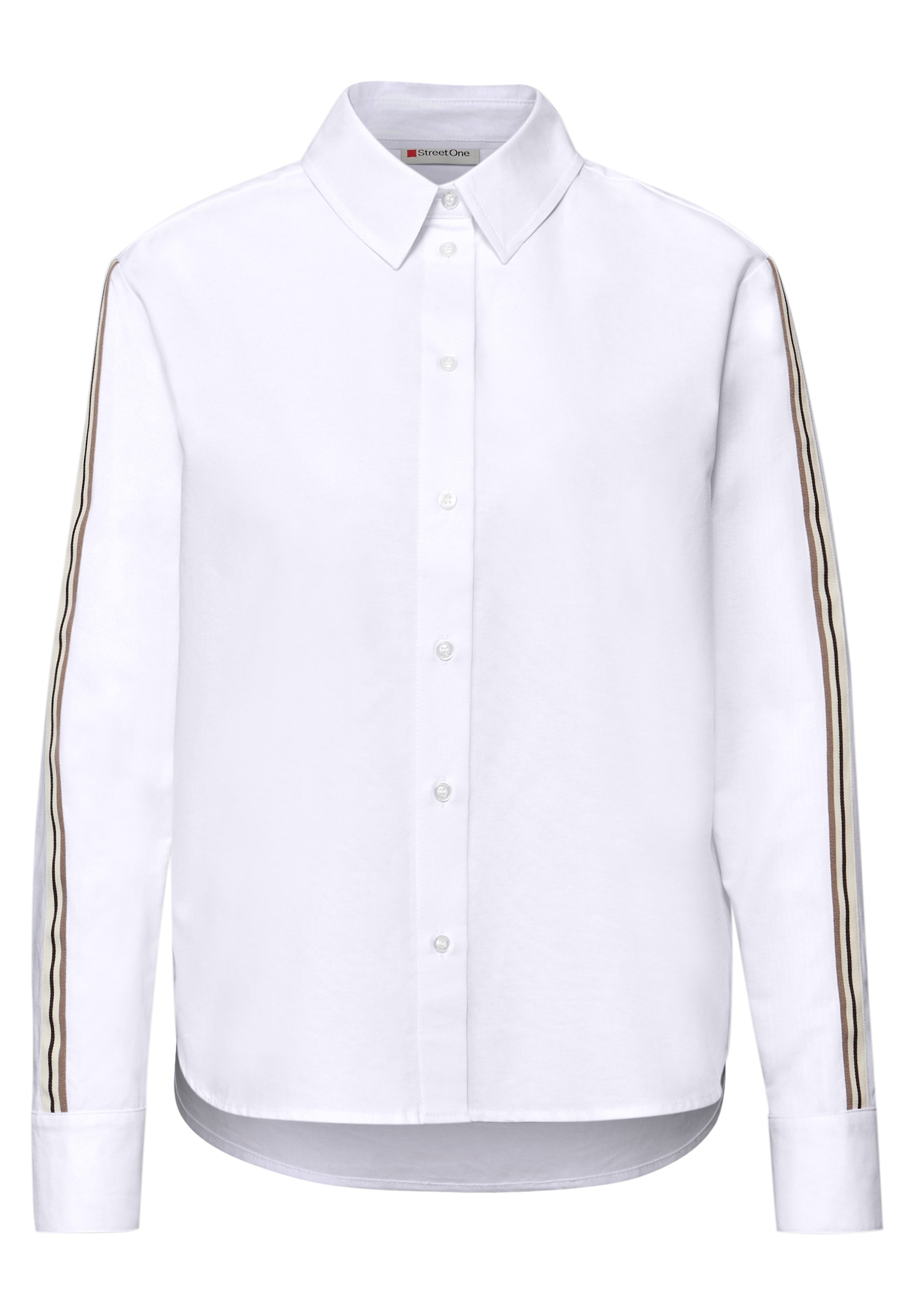 STREET ONE Langarmbluse aus reiner Baumwolle