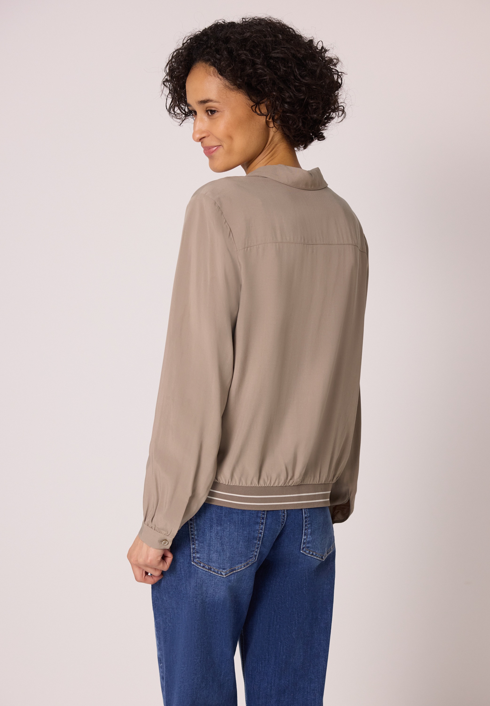 STREET ONE Langarmbluse mit College-Style Details günstig online kaufen