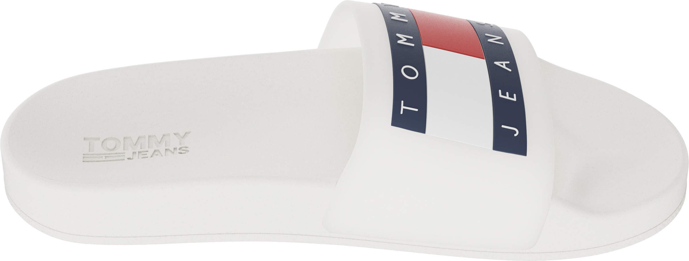 Tommy Jeans Badepantolette »TOMMY JEANS FLAG POOL SLIDE«, mit plakativer Logoflag