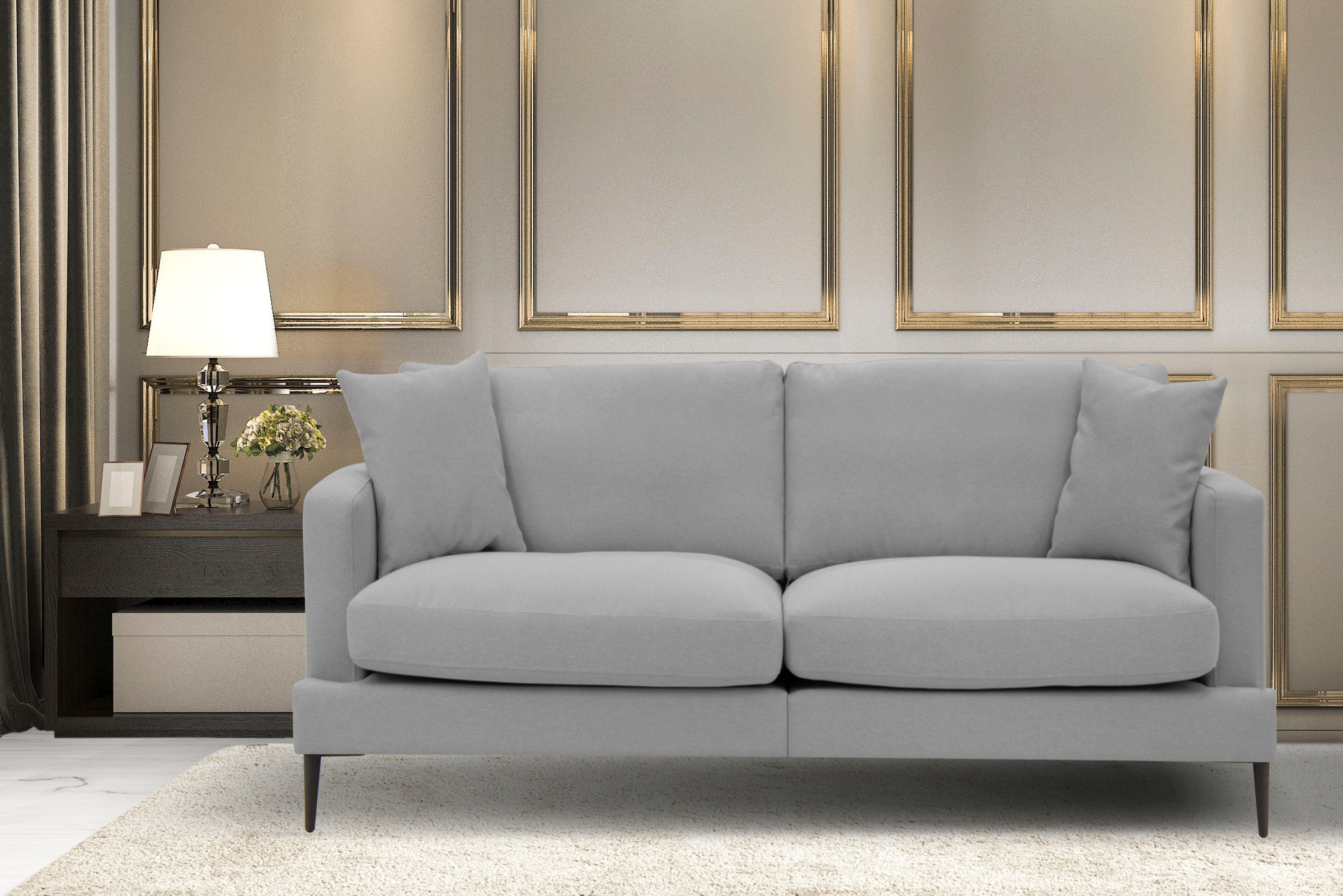 Home affaire 2-Sitzer "Cozy elegantes Designsofa, Maße B/T/H: 151/97/80 cm" günstig online kaufen