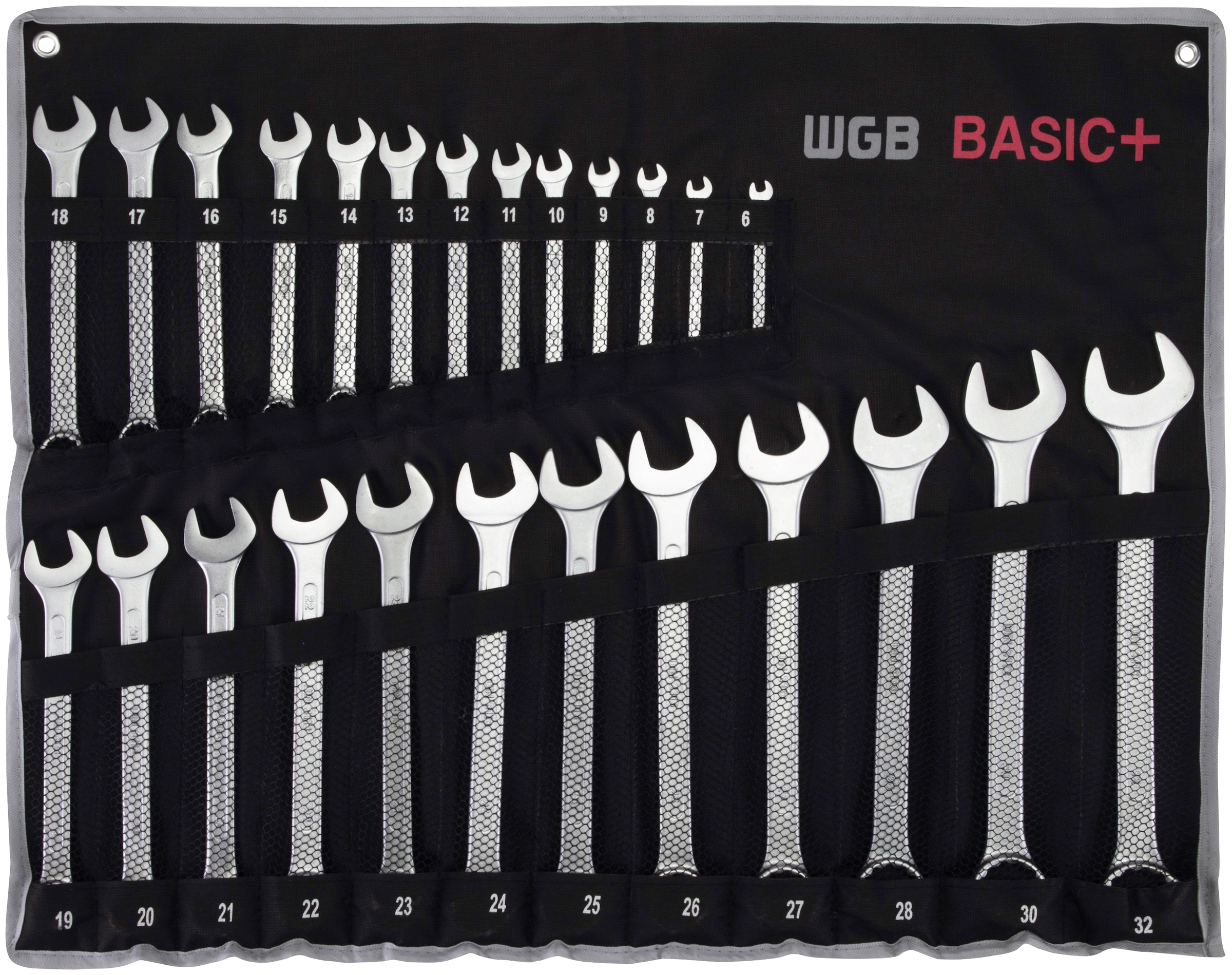 WGB BASIC PLUS Maulschlüssel »9230 (Set, 25 RT- Rolltasche St.), Ringmaulschlüssel«, mit BAUR abgewinkelt, kaufen | Chrom-Vanadium-Stahl, Ring
