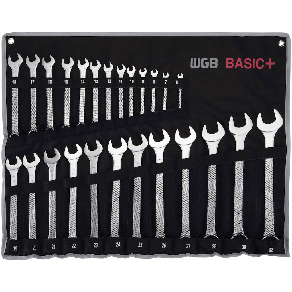 WGB BASIC PLUS Maulschlüssel »9230 RT- Ringmaulschlüssel«, (Set, 25 St.)