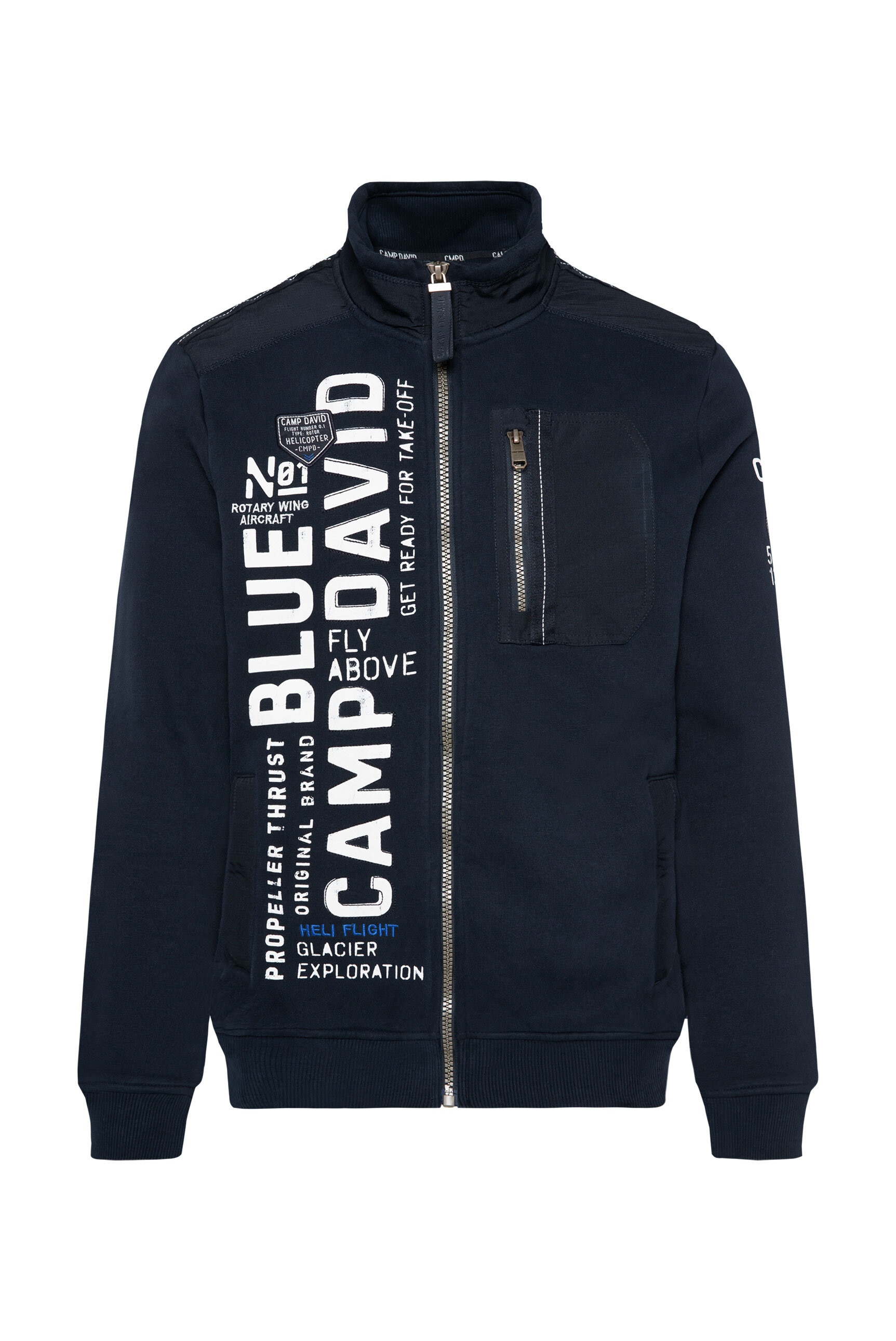 CAMP DAVID Sweatjacke, mit Baumwolle günstig online kaufen