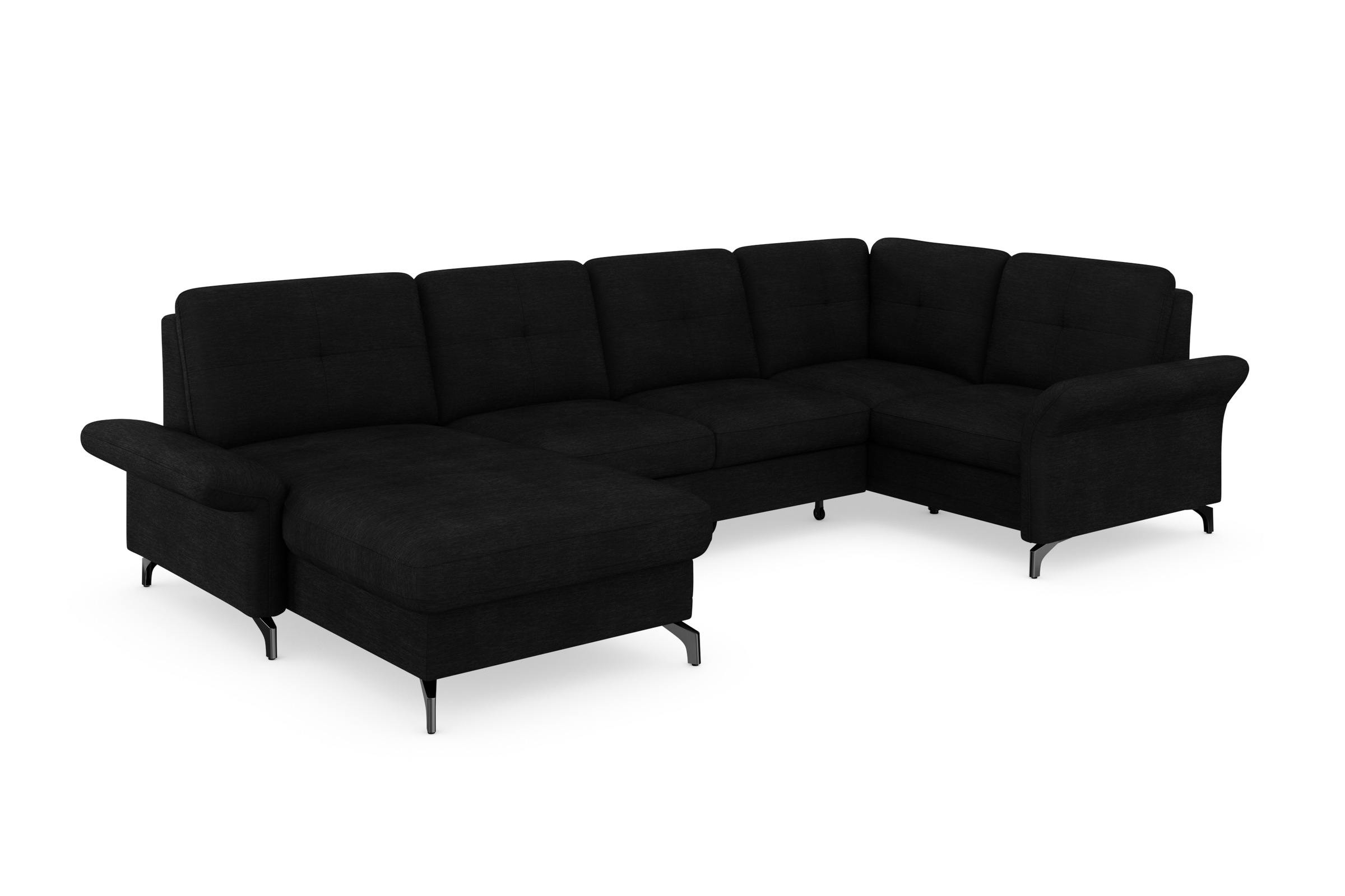 Home affaire Wohnlandschaft "Calando U-Form" wahlweise mit Bettfunktion, Be günstig online kaufen