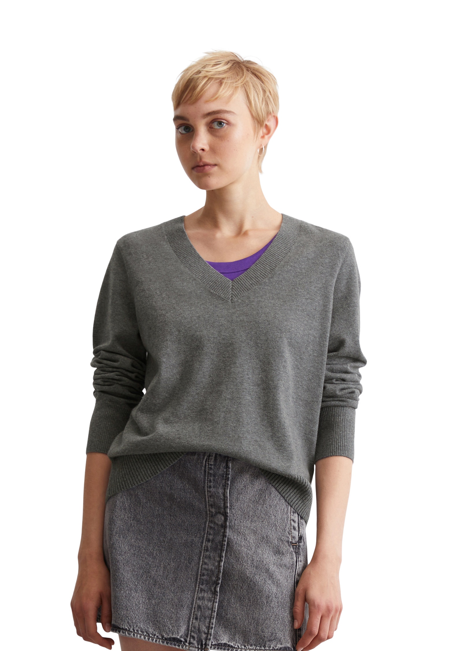 Strickpullover »aus softem Organic Cotton-Mix«