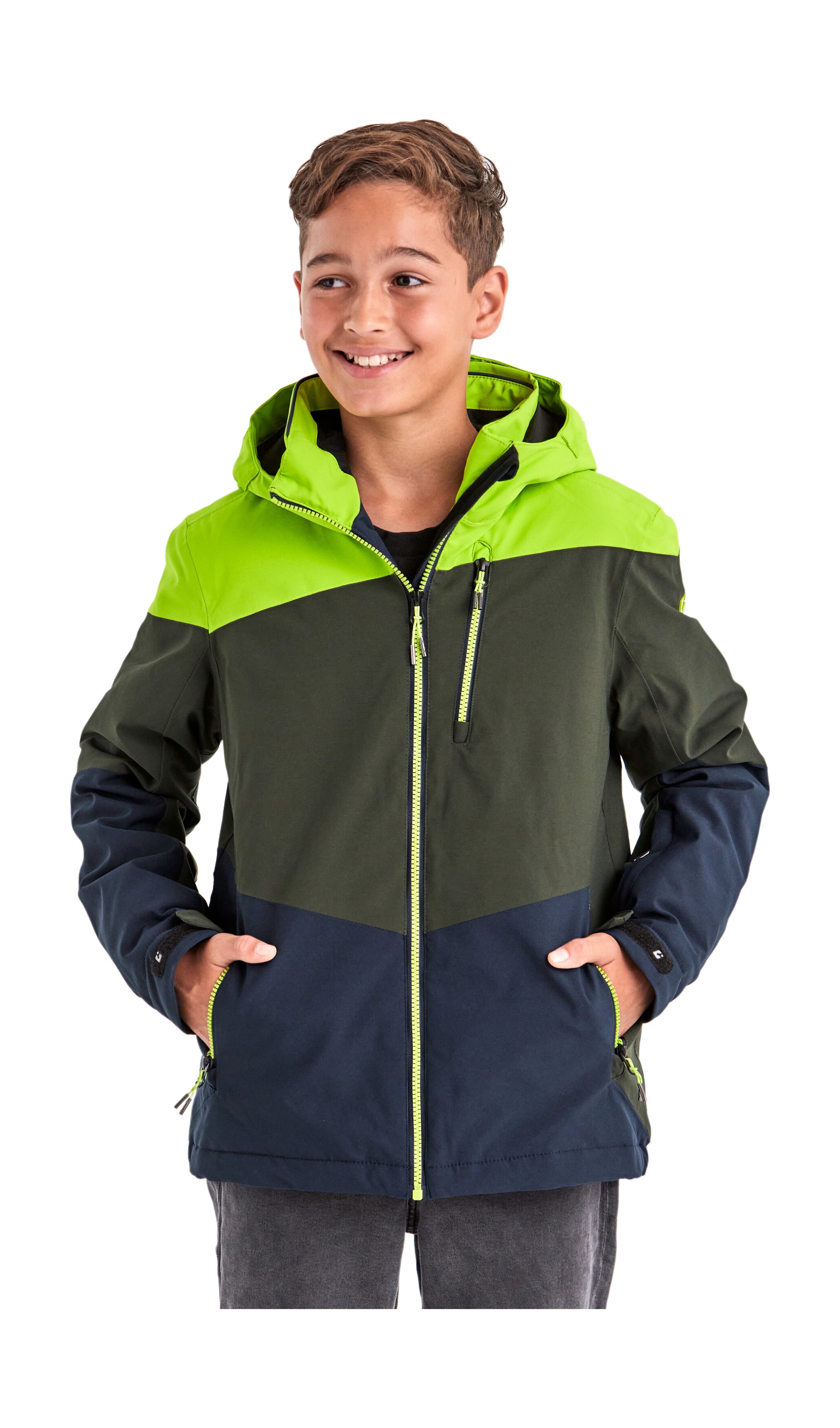 Killtec Skijacke "KSW 161 BYS SKI JCKT" Wasserdichte, atmungsaktive Skijacke mit abnehmbarer Kapuze