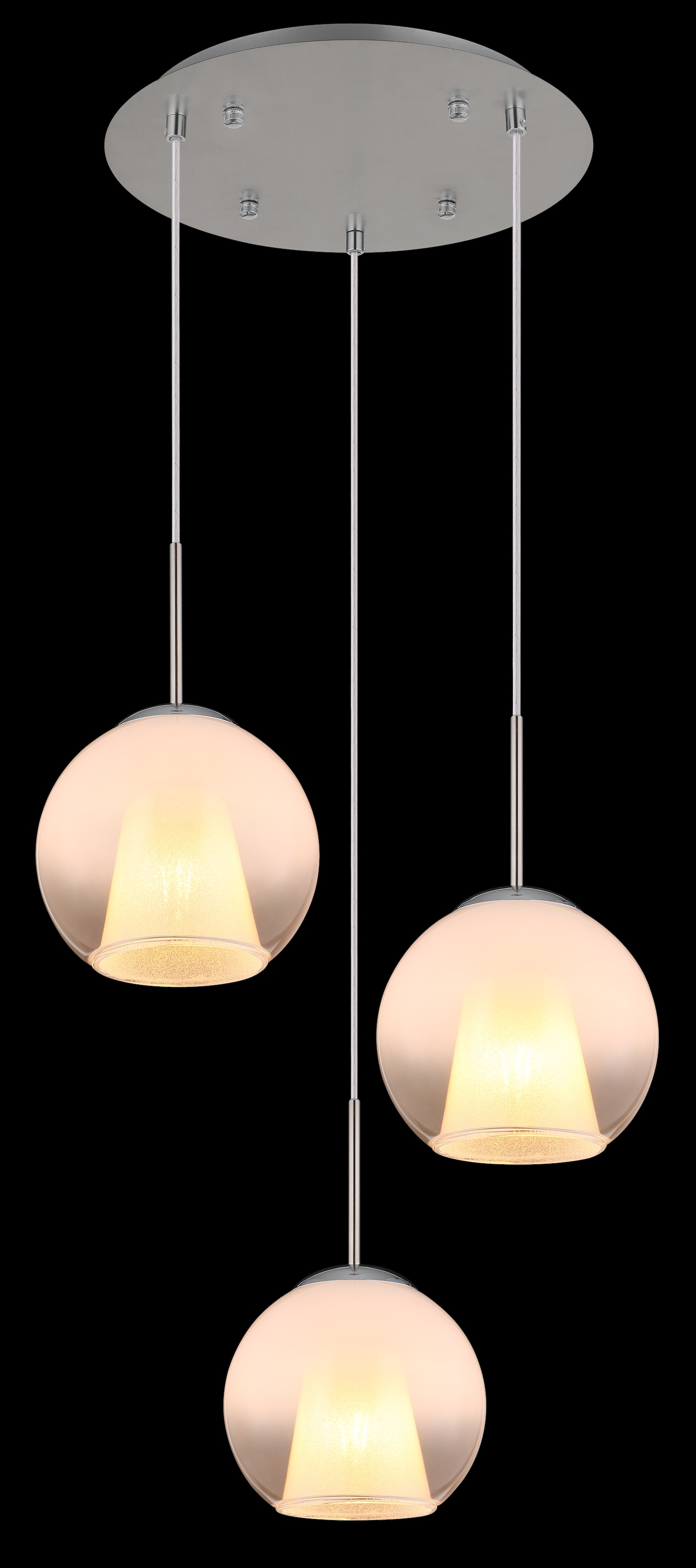 GLOBO LIGHTING Hängeleuchte »BARRY«, Leuchtmittel E27 | ohne Leuchtmittel, Hängelampe/Pendelleuchte/Esszimmer/Wohnzimmer/Esstisch
