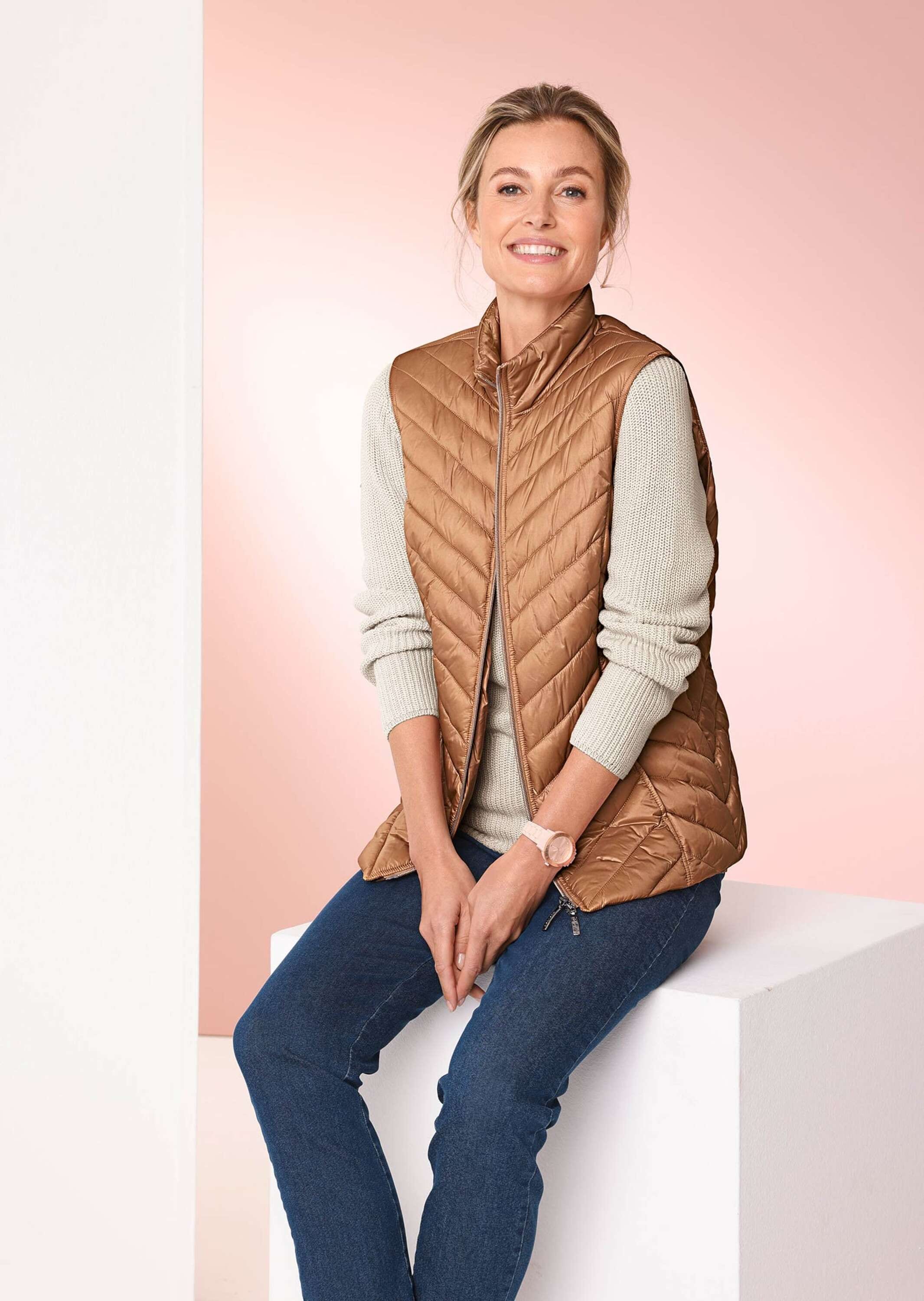 GOLDNER Kurzweste »Figurschmeichelnde Weste mit leichter Wattierung«