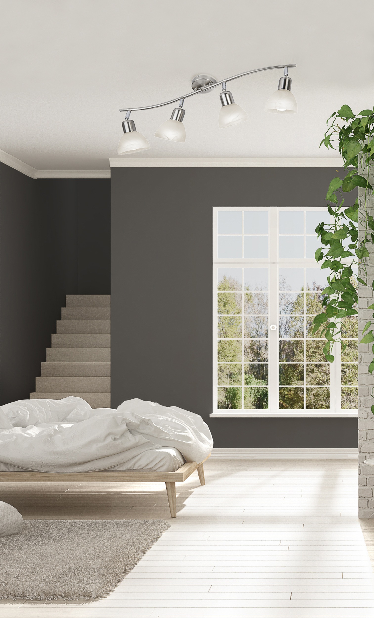 NOWA Deckenstrahler »DAYTONA« E14 1 Stk. Warmweiß Spot Deckenspot Flur Schlafzimmer Wohnzimmer