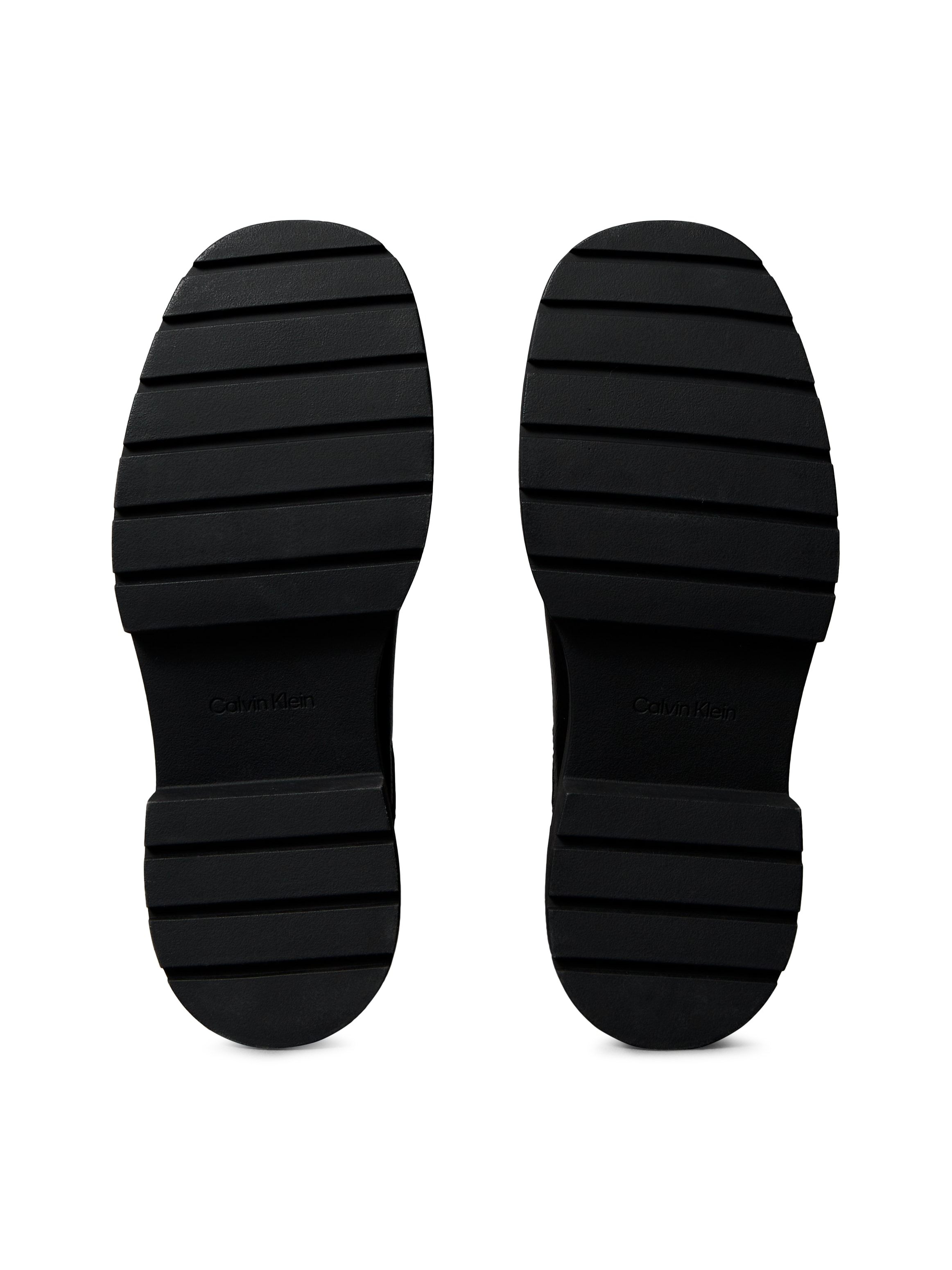 Calvin Klein Jeans Chelseaboots »CHUNKY CHELSEA BOOT LTH«, Schlupfboots, Stiefelette mit Anziehlasche