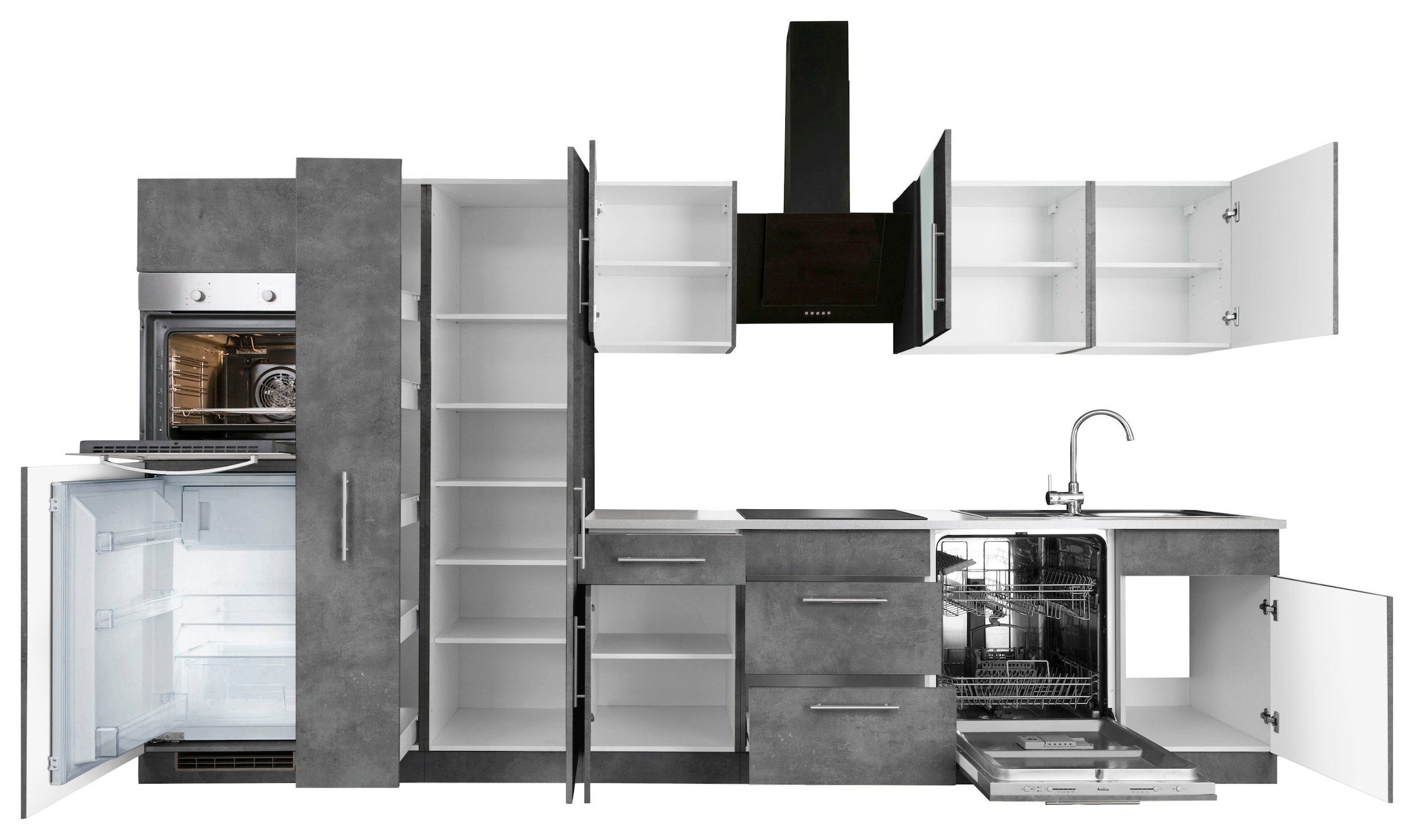Aufbauservice Küchenzeile wiho Wahlweise mit Küchen BAUR »Cali« |
