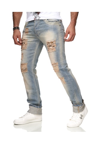 KINGZ Bequeme Jeans, in heller Waschung kaufen