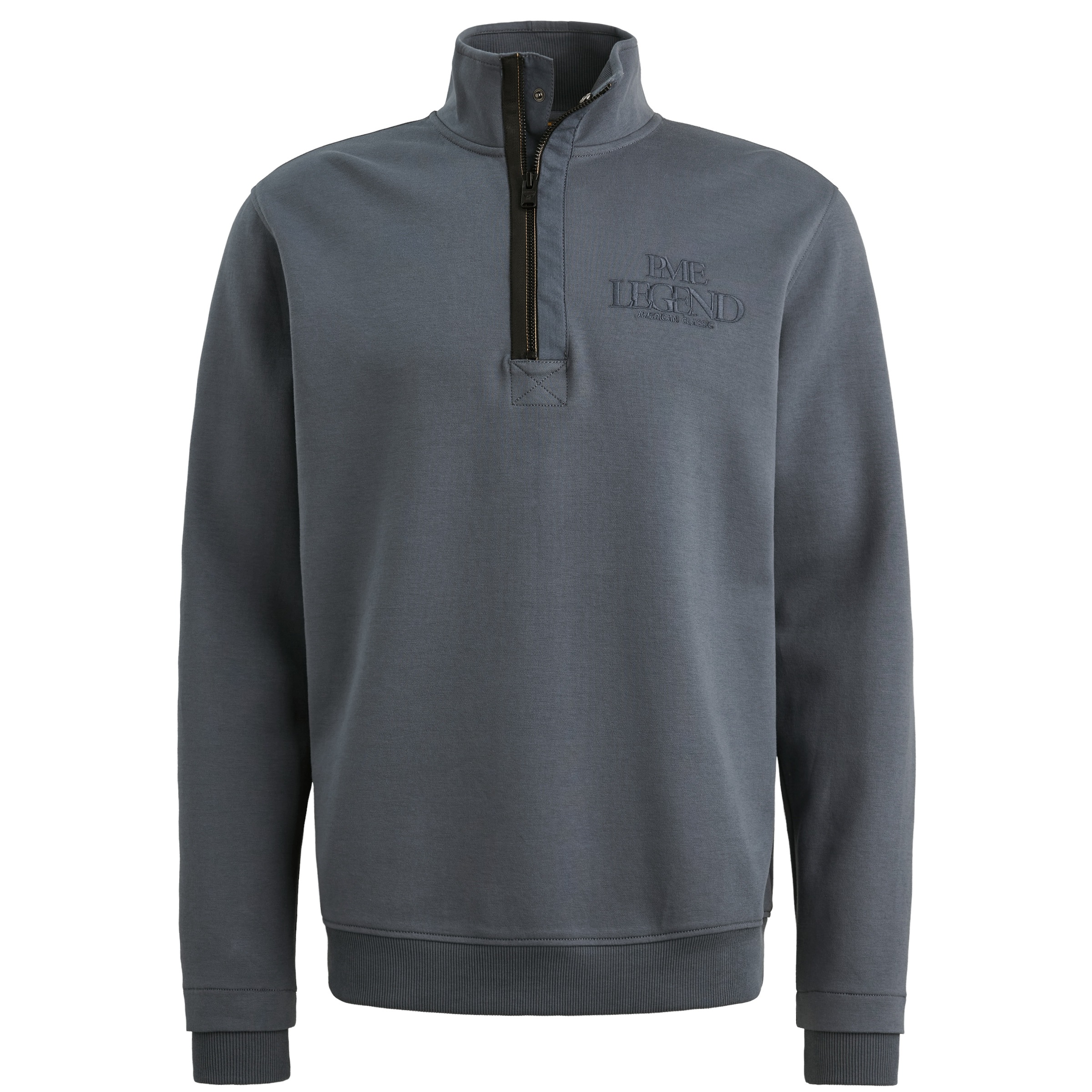 PME LEGEND Sweater , mit Logo-Stickerei und Troyer-Kragen mit Reißverschluss
