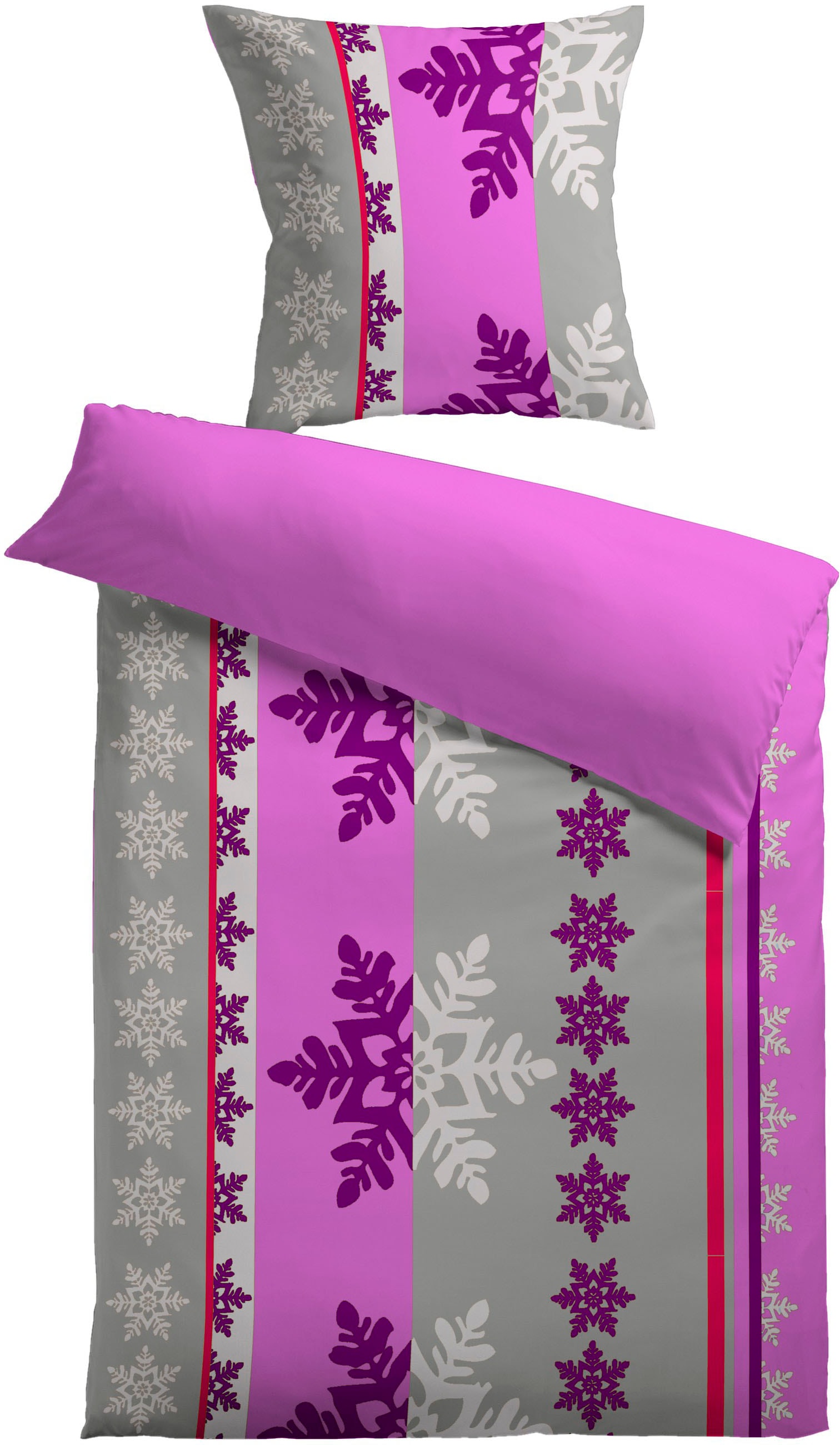 KiNZLER Wendebettwäsche "Mikrofaser Wende-Bettwäsche "St. Moritz"" 2 Stk. t günstig online kaufen