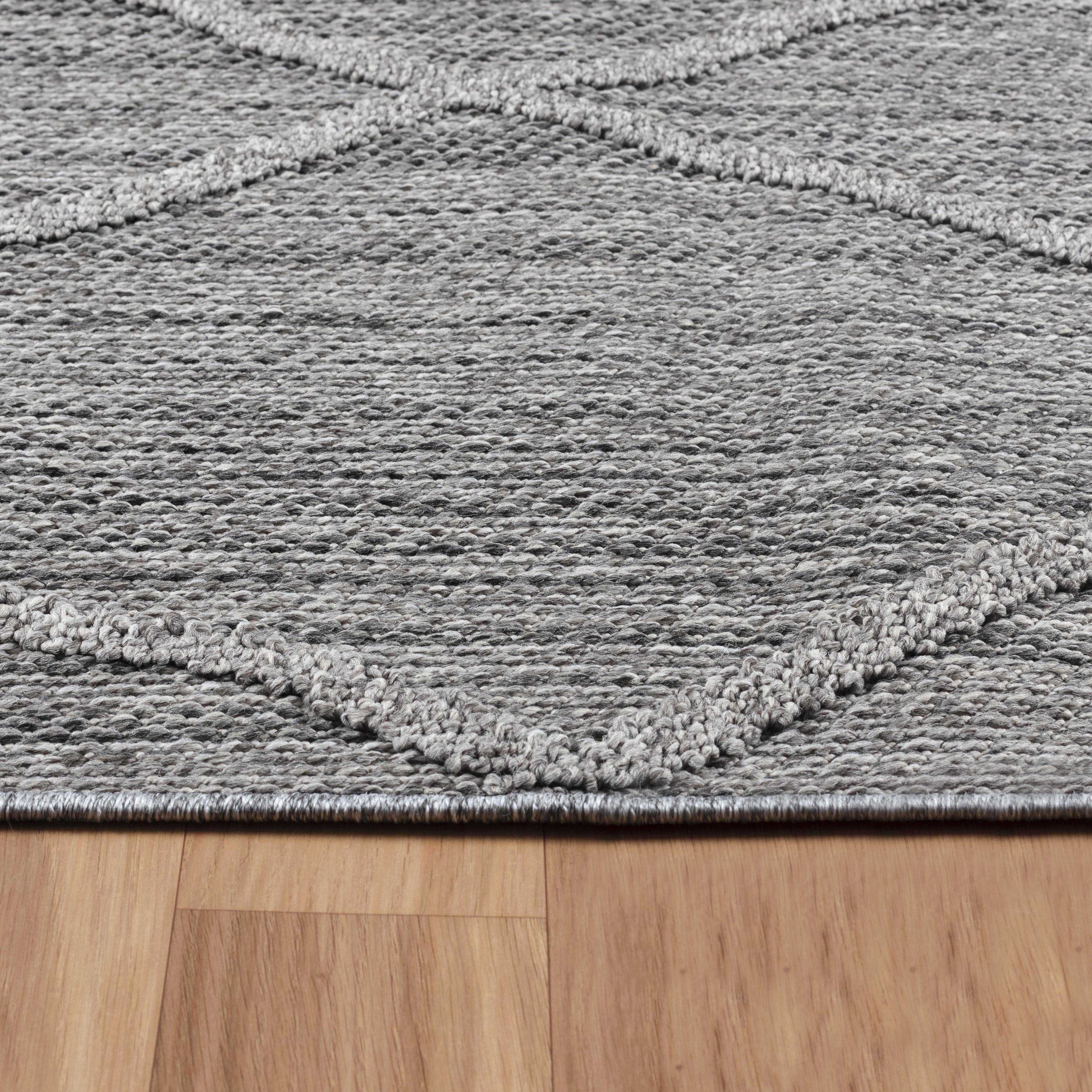 Outdoorteppich AYYILDIZ TEPPICHE "PATARA 4952", grau, B:240cm H:8mm L:340cm, Polypropylen, Teppiche, Outdoorteppich, Läufer / Pflegeleicht / Strapazierfähig / In- und Outdoor geeignet 3