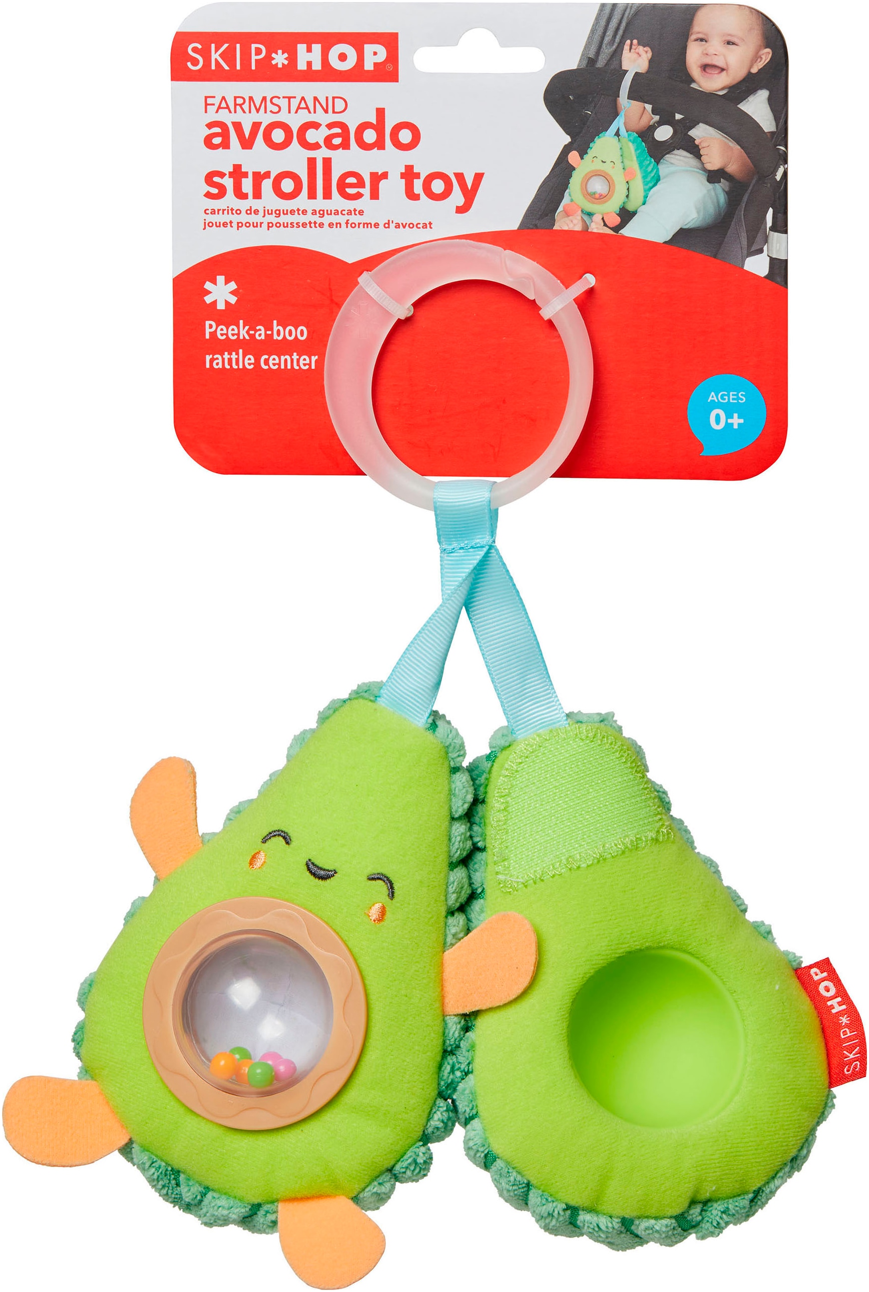 Skip Hop Greifling »Kinderwagenrassel Avocado«