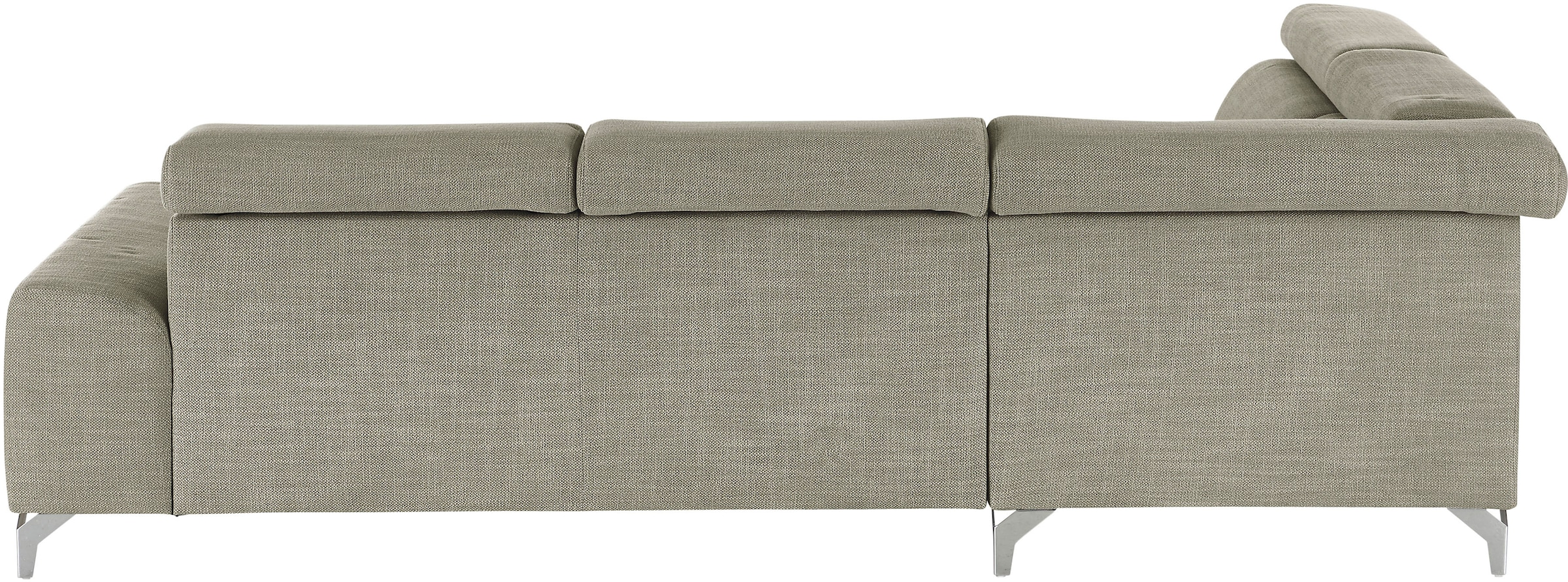 3C Candy Ecksofa »Greve Sofa immer mit manuelle Kopfteilverstellungen, modern, elegant« wahlweise motorischer Sitzvorzug, bequem und zeitlos, L-Form