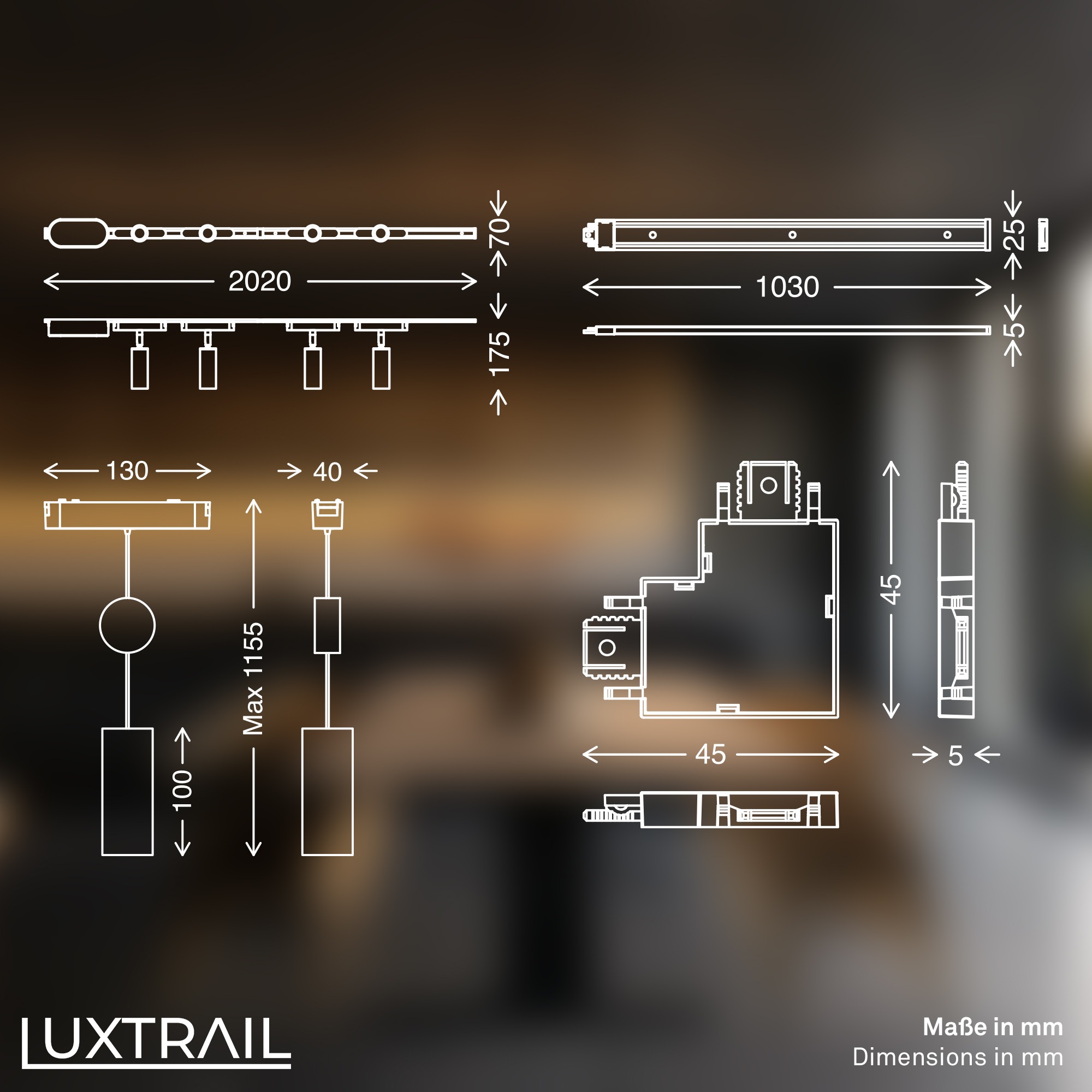 Briloner Leuchten LED Deckenleuchte »LUXTRAIL 8035065«