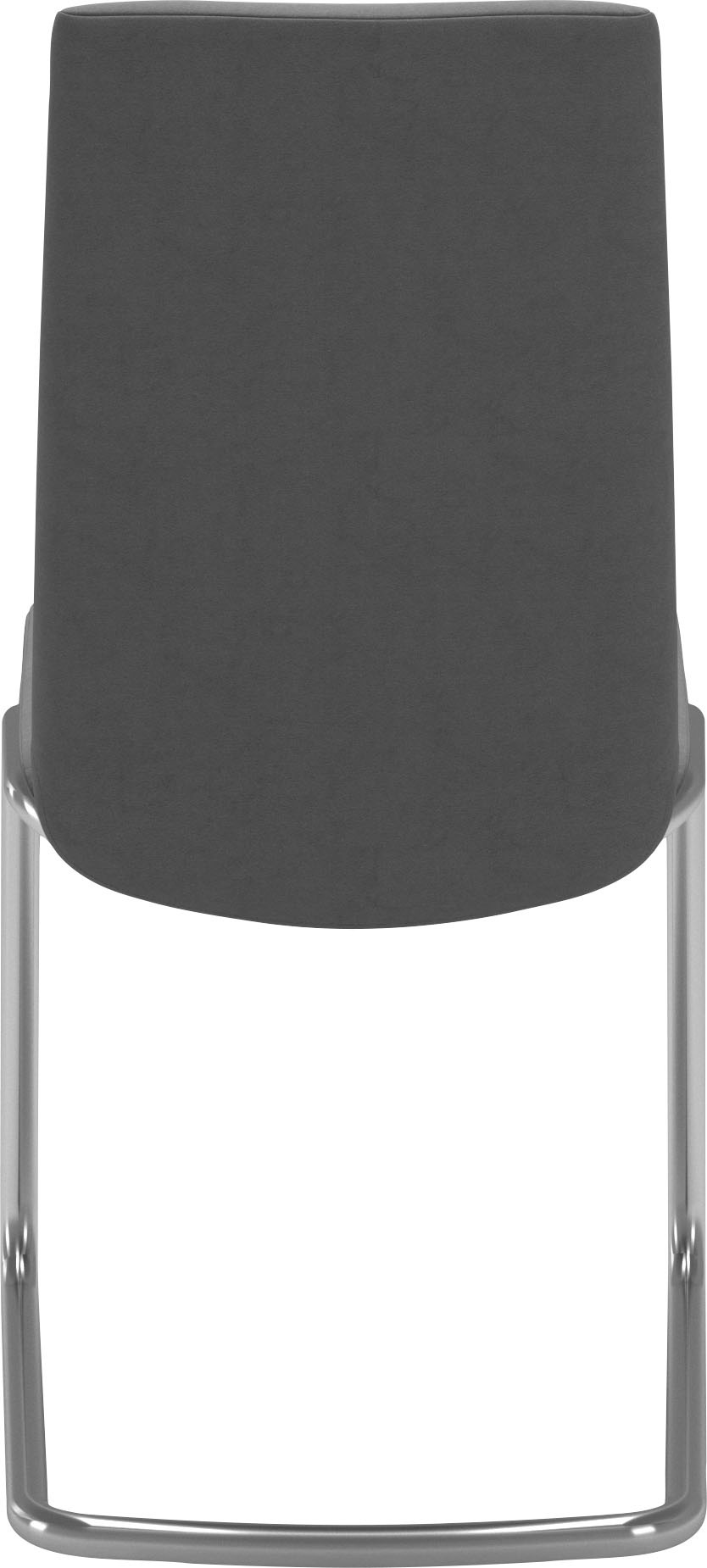 Polsterstuhl STRESSLESS "Laurel", grau (dunkelgrau dinamica, chrom glänzend), B:53cm H:92cm T:59cm, Microfaser DINAMICA (88% Polyester, 12% Polyurethan), Stühle, Polsterstuhl, Low Back, Größe M, mit Beinen aus Stahl in Chrom glänzend 3