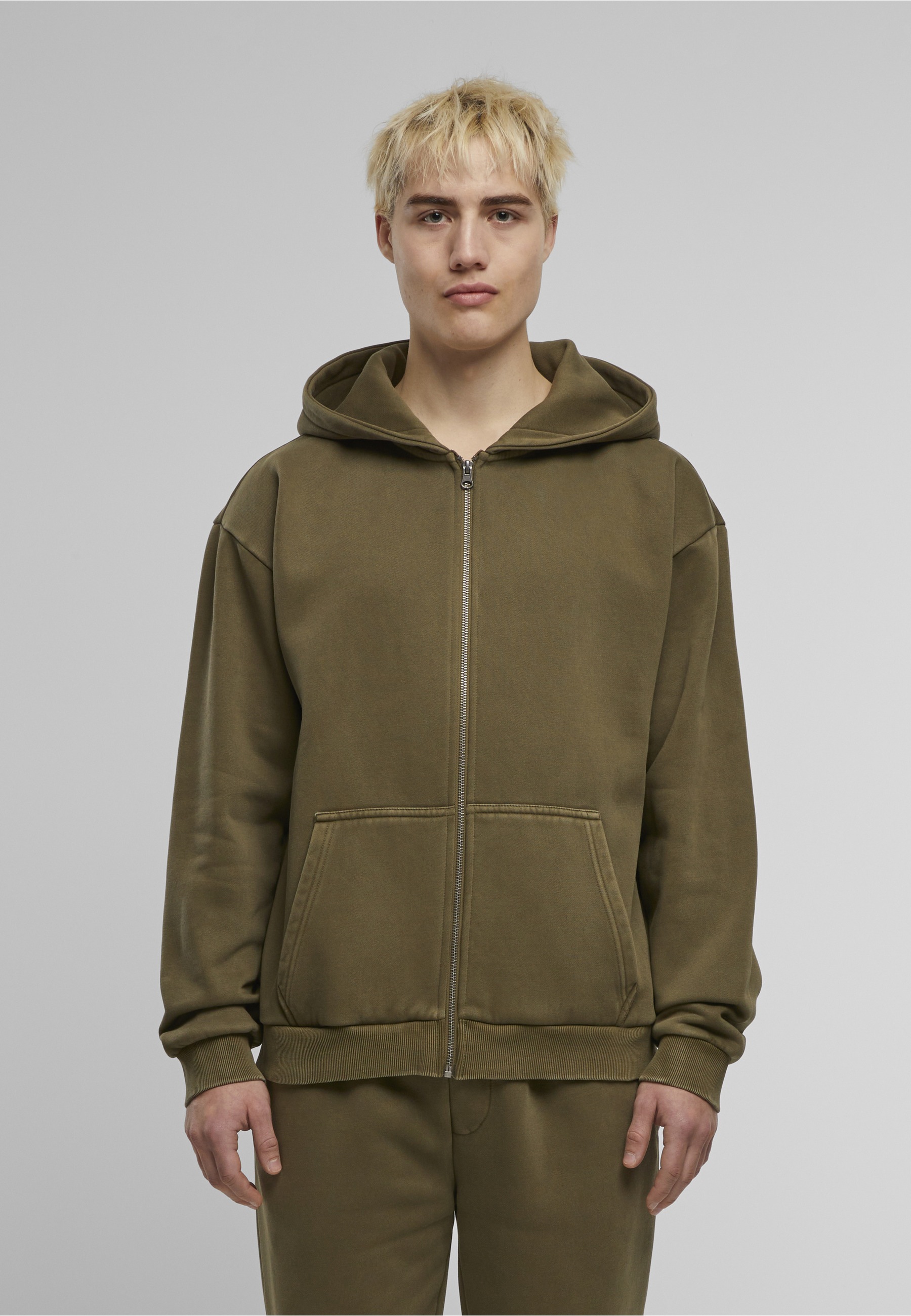 URBAN CLASSICS Kapuzenpullover »Urban Classics Vintage Heavy Zip Hoodie« 1 tlg.