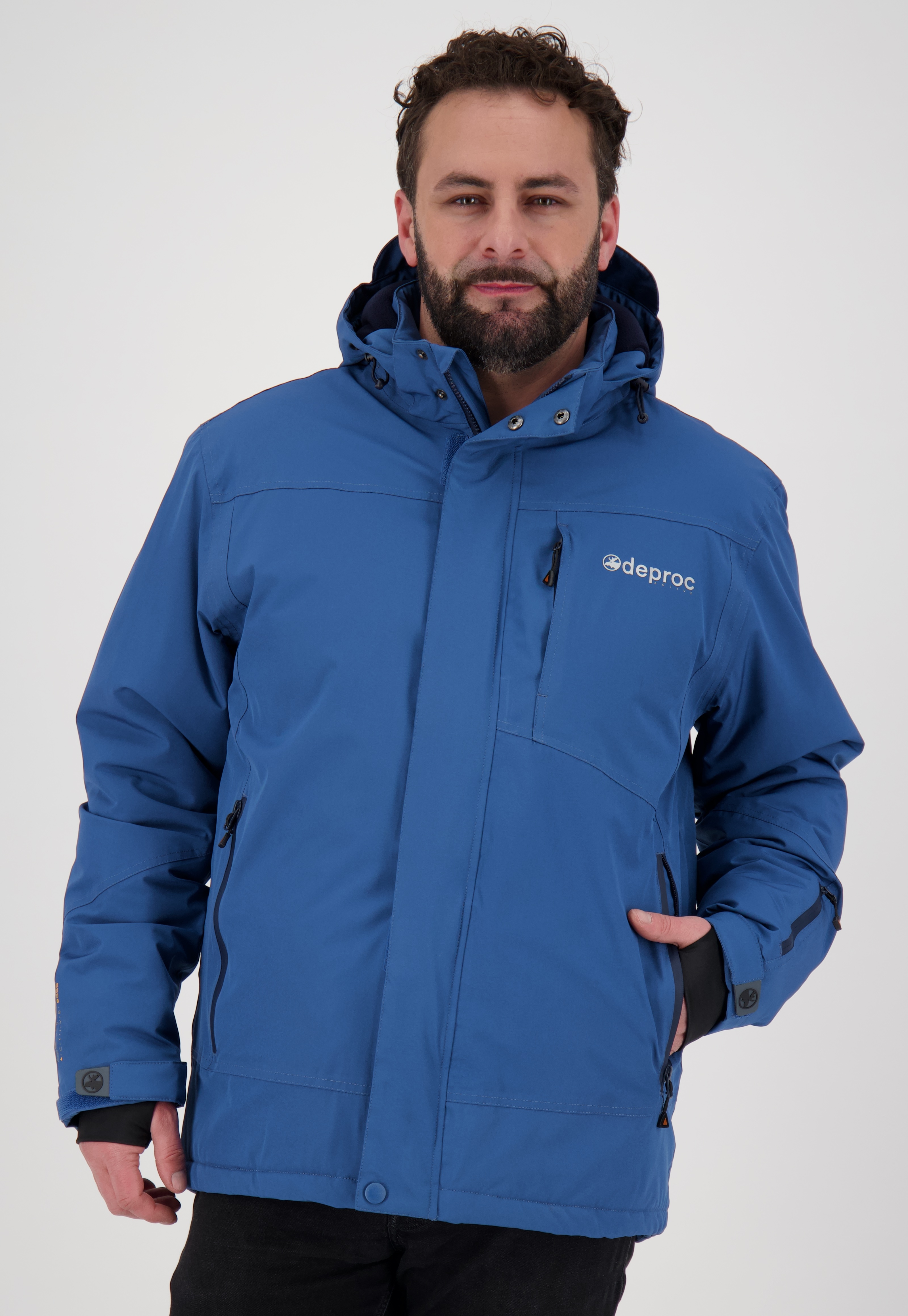 DEPROC Active Winterjacke "MONTREAL MEN" mit Kapuze auch in Großen Größen erhältlich