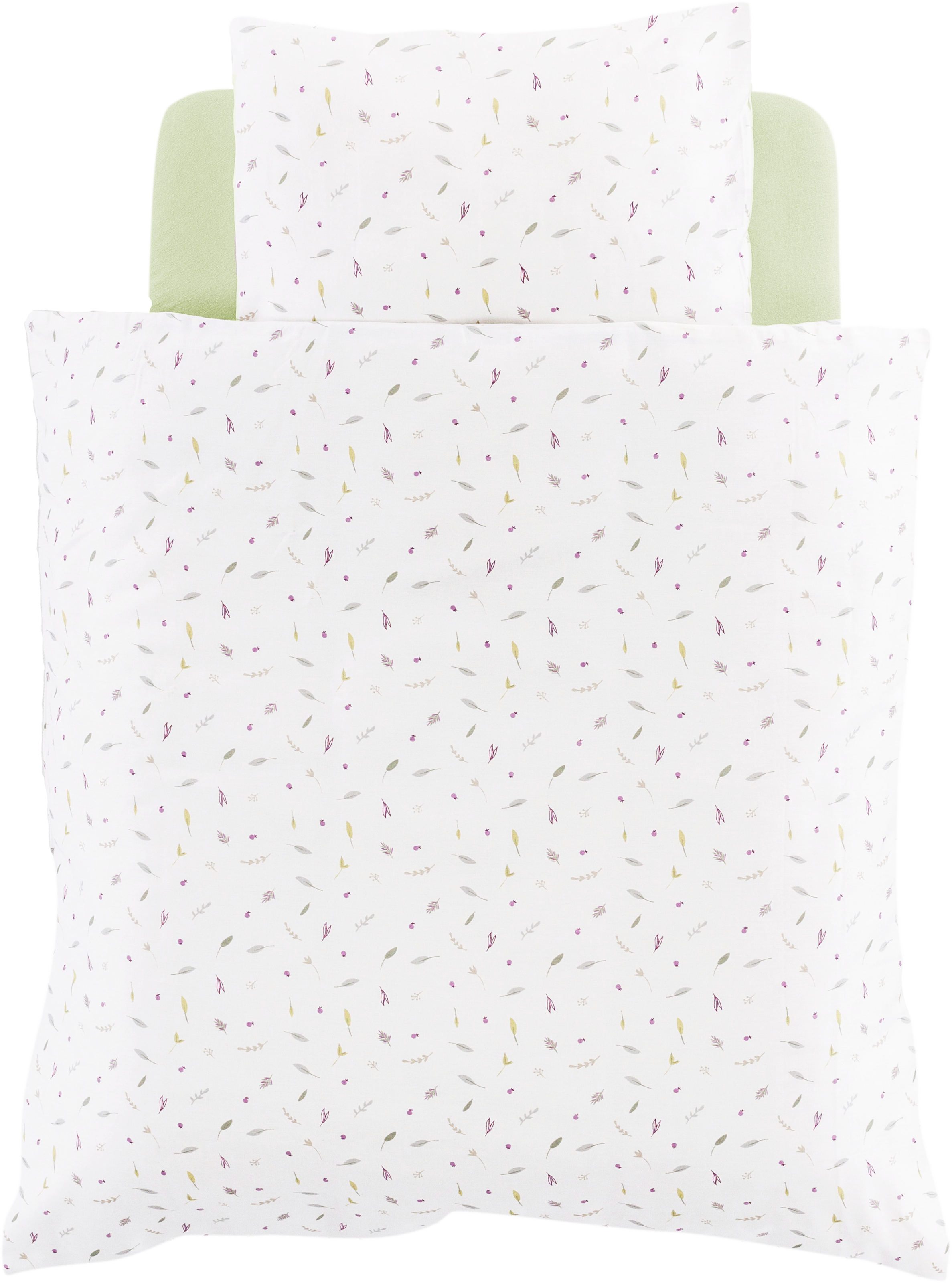 Träumeland Babybettwäsche "Sommergrün" 2 Stk. tlg. mit Allover-Print günstig online kaufen