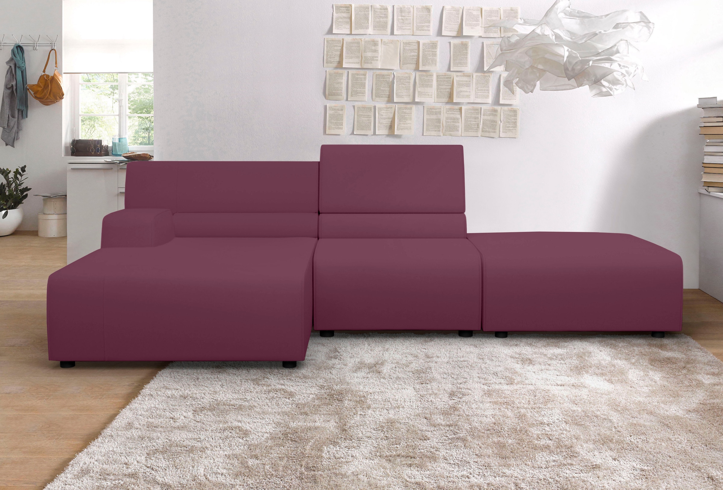 Egoitaliano Ecksofa "Babouche, Designsofa mit außergewöhnlichem Sitzkomfort günstig online kaufen