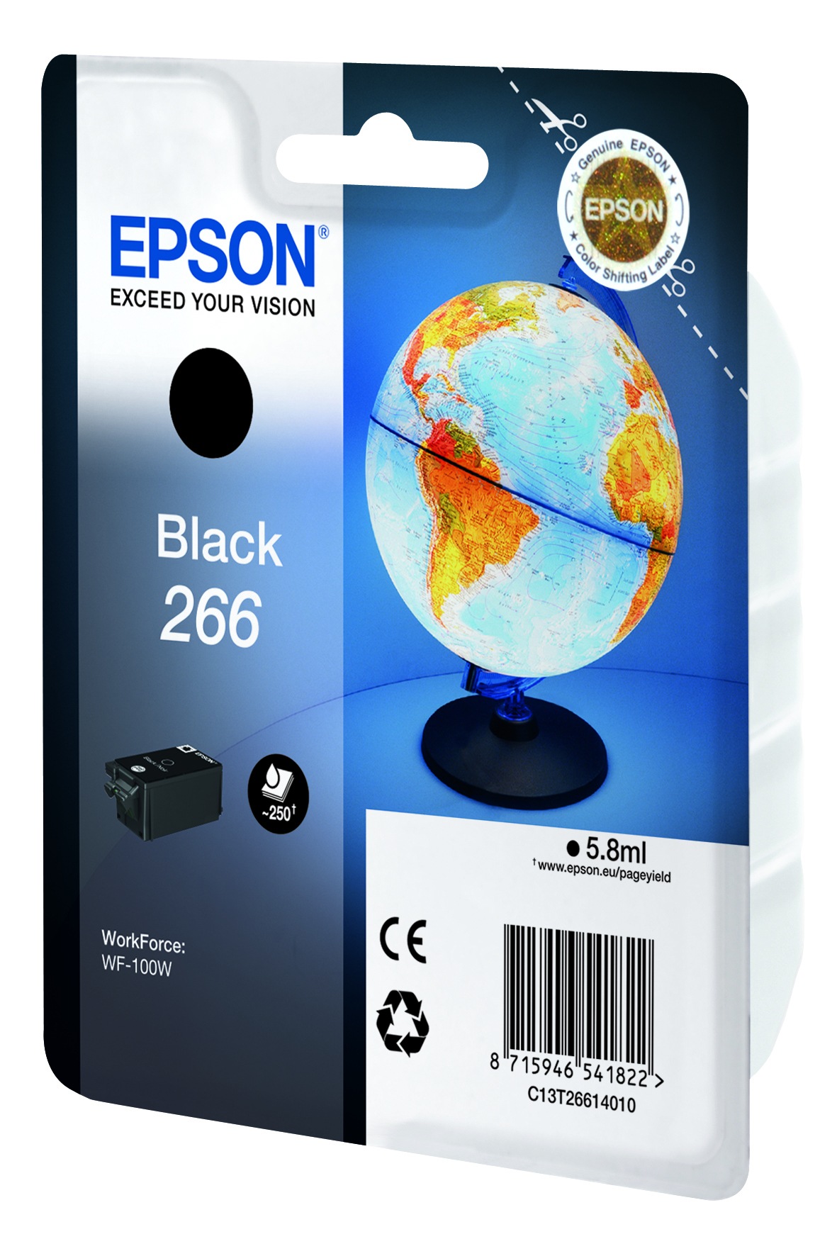 Epson Tintenpatrone »Epson Globe Singlepack Black 266 ink cartridge«